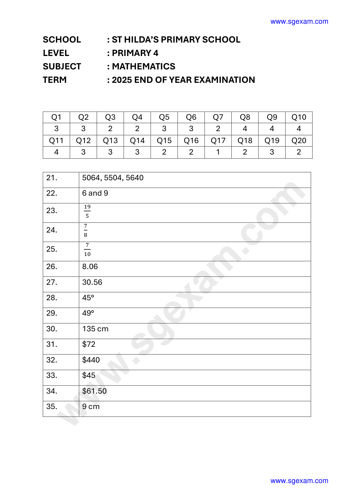 Answer Page 27