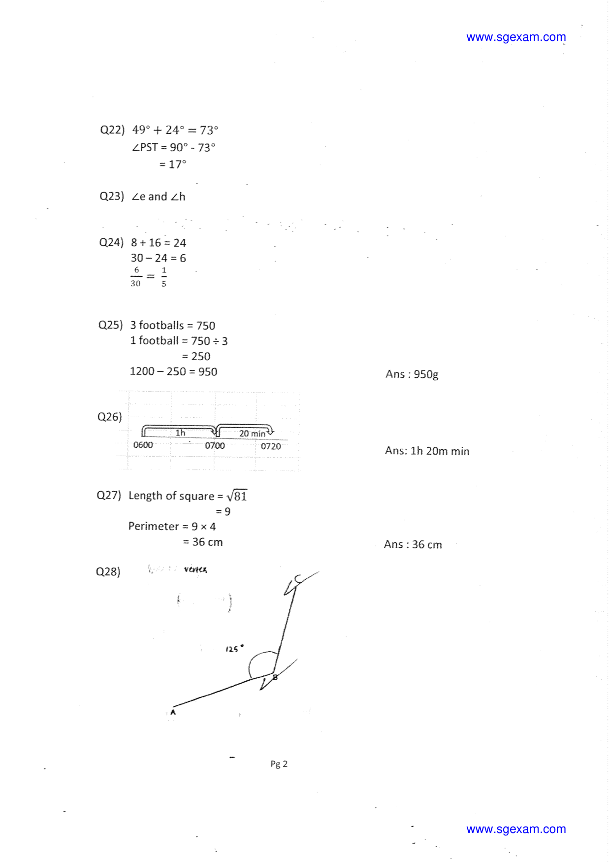 Answer Page 30