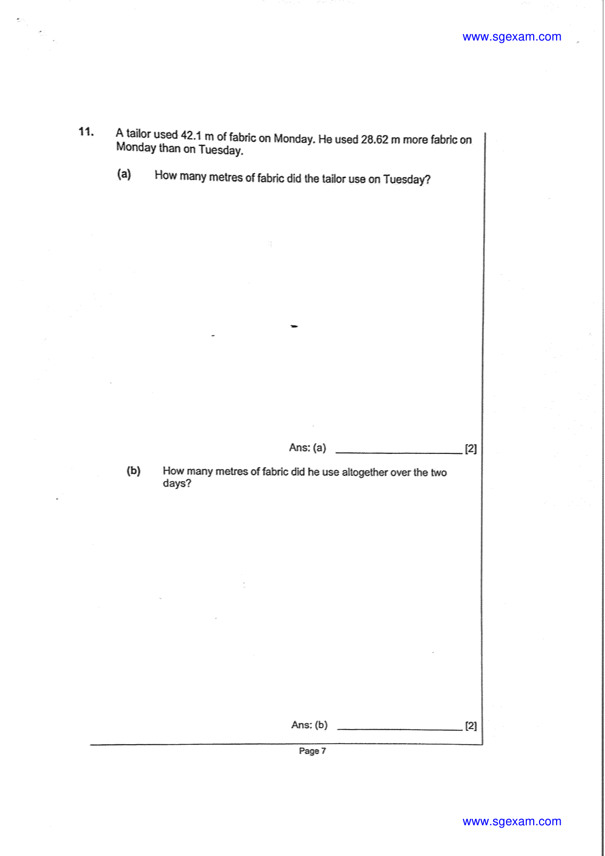 Answer Page 7
