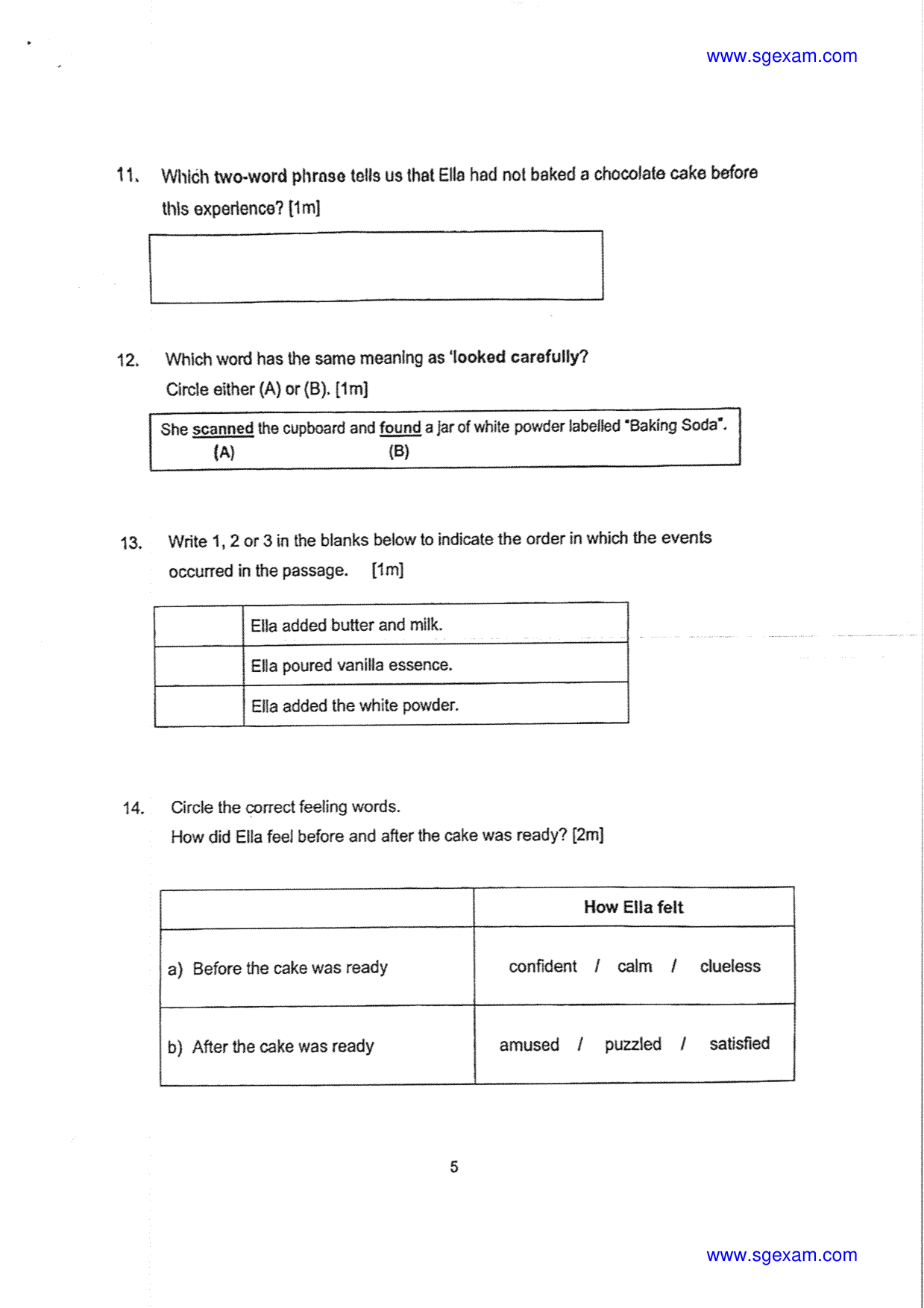 Answer Page 5