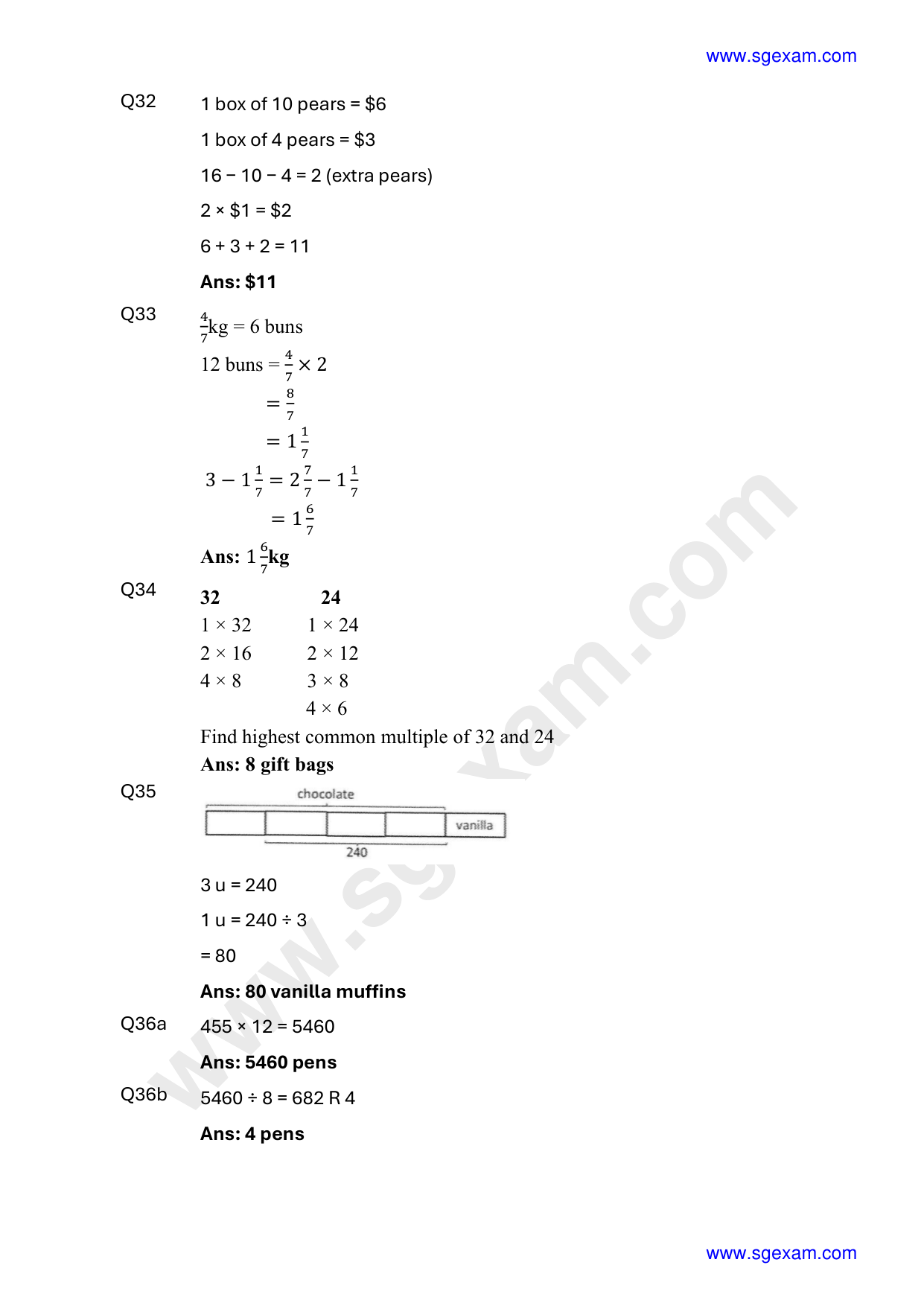 Answer Page 32
