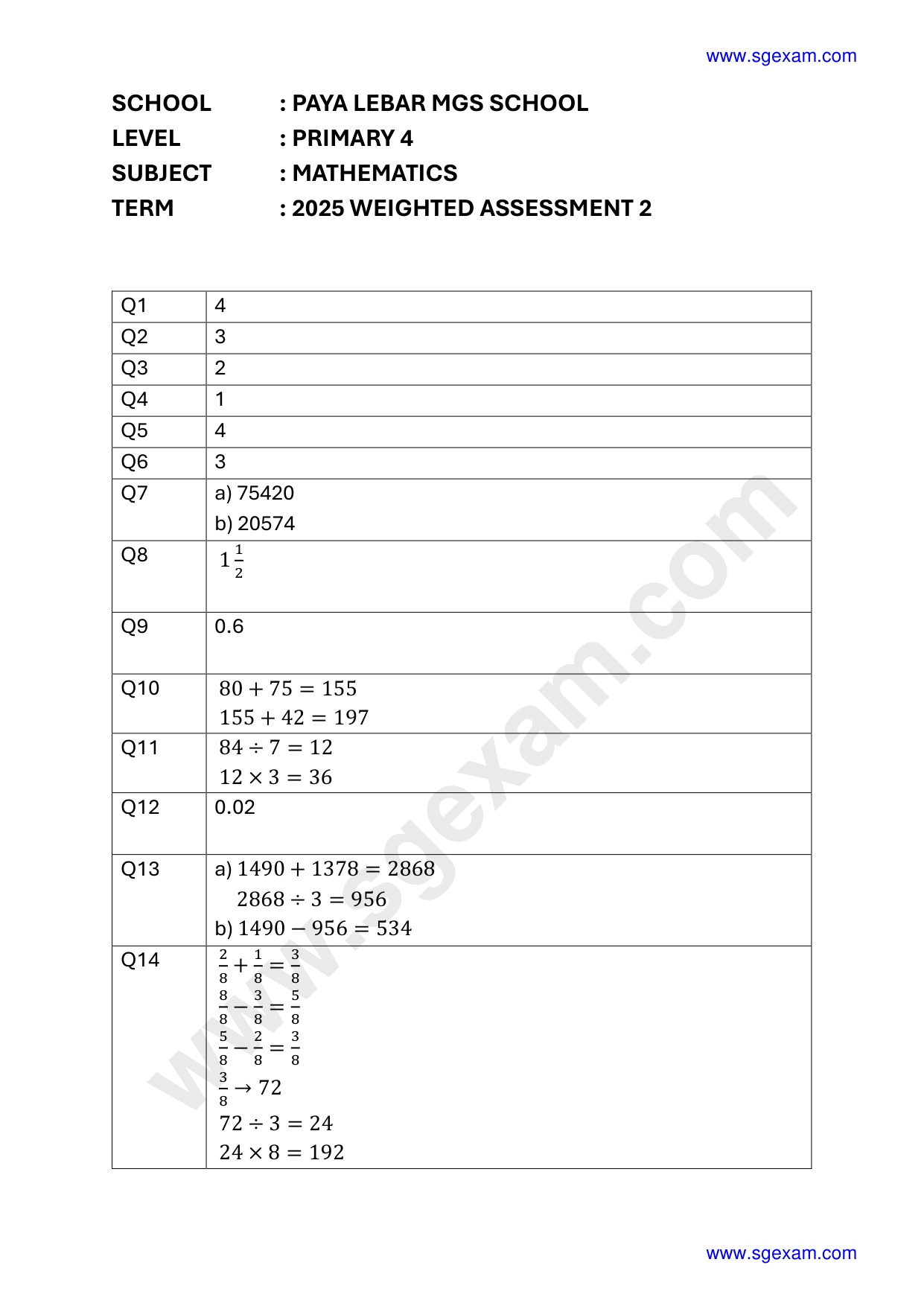 Answer Page 9