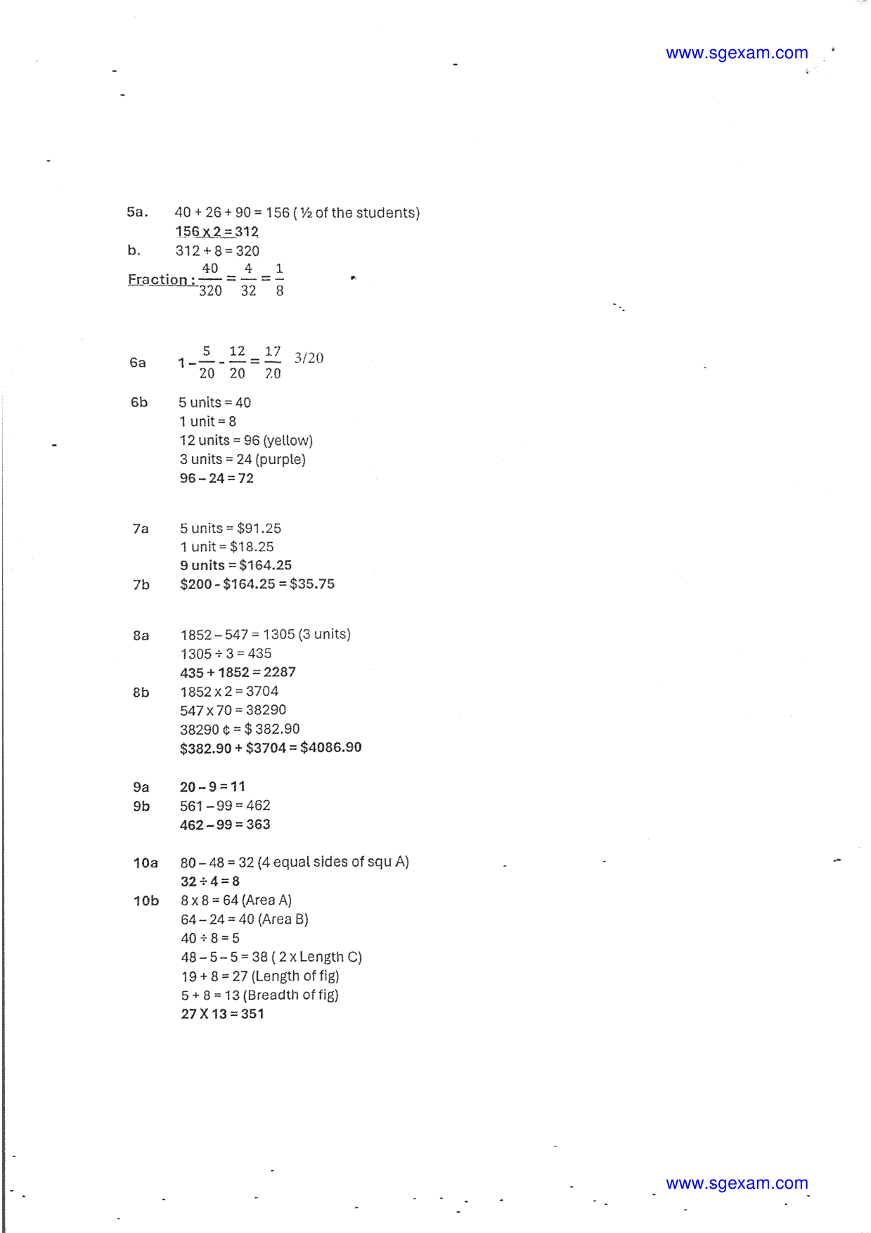 Answer Page 28