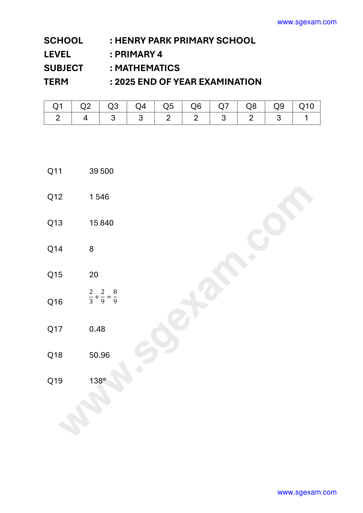Answer Page 29