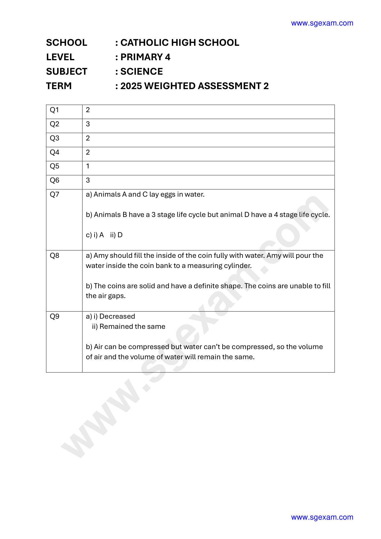 Answer Page 9