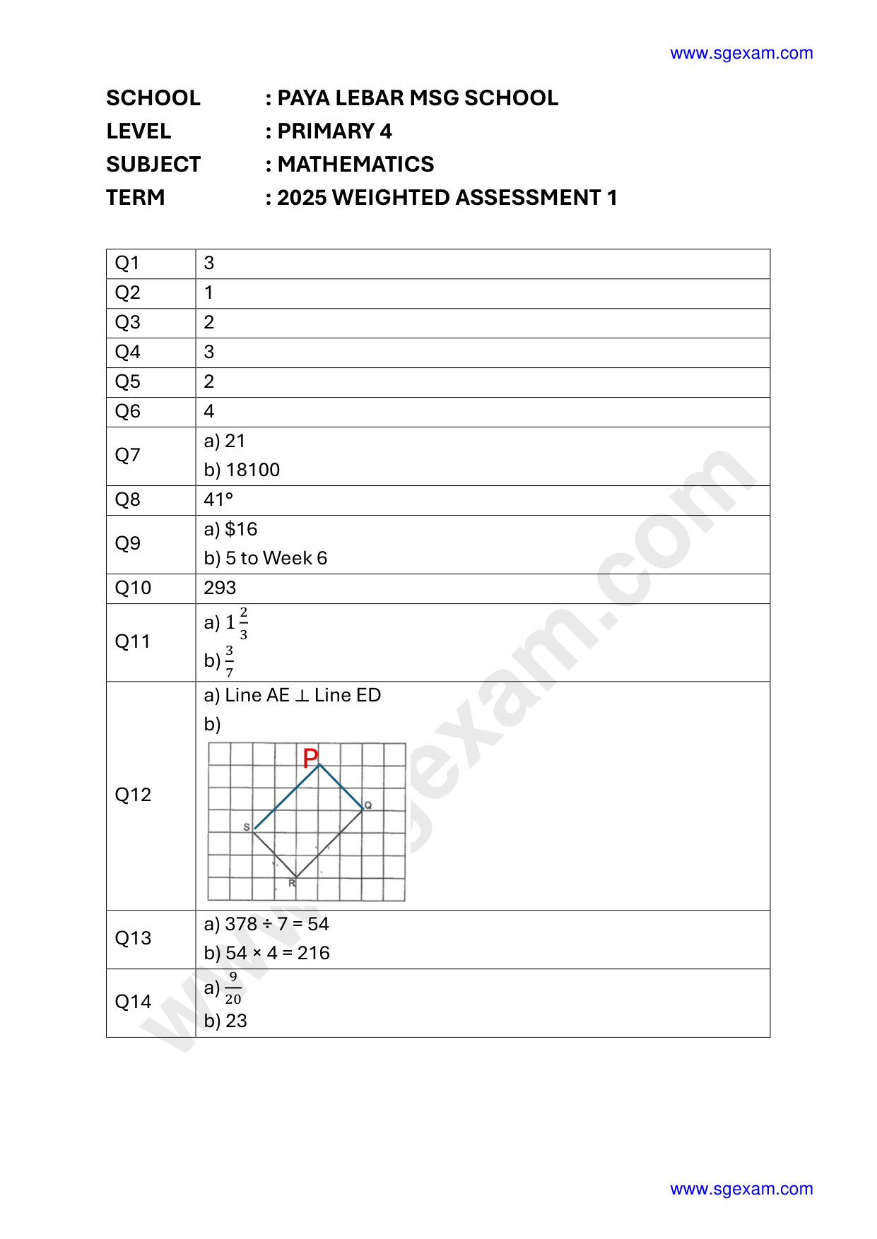 Answer Page 11