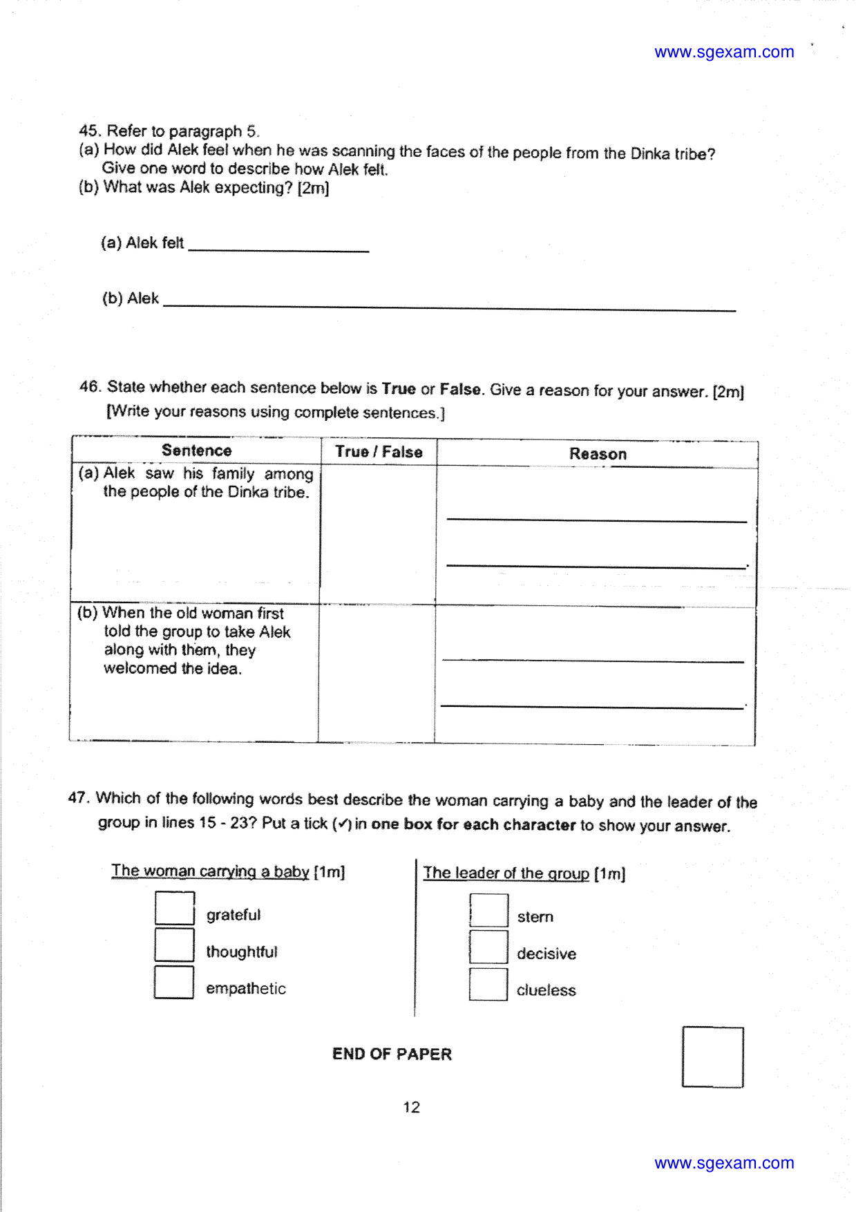 Answer Page 23