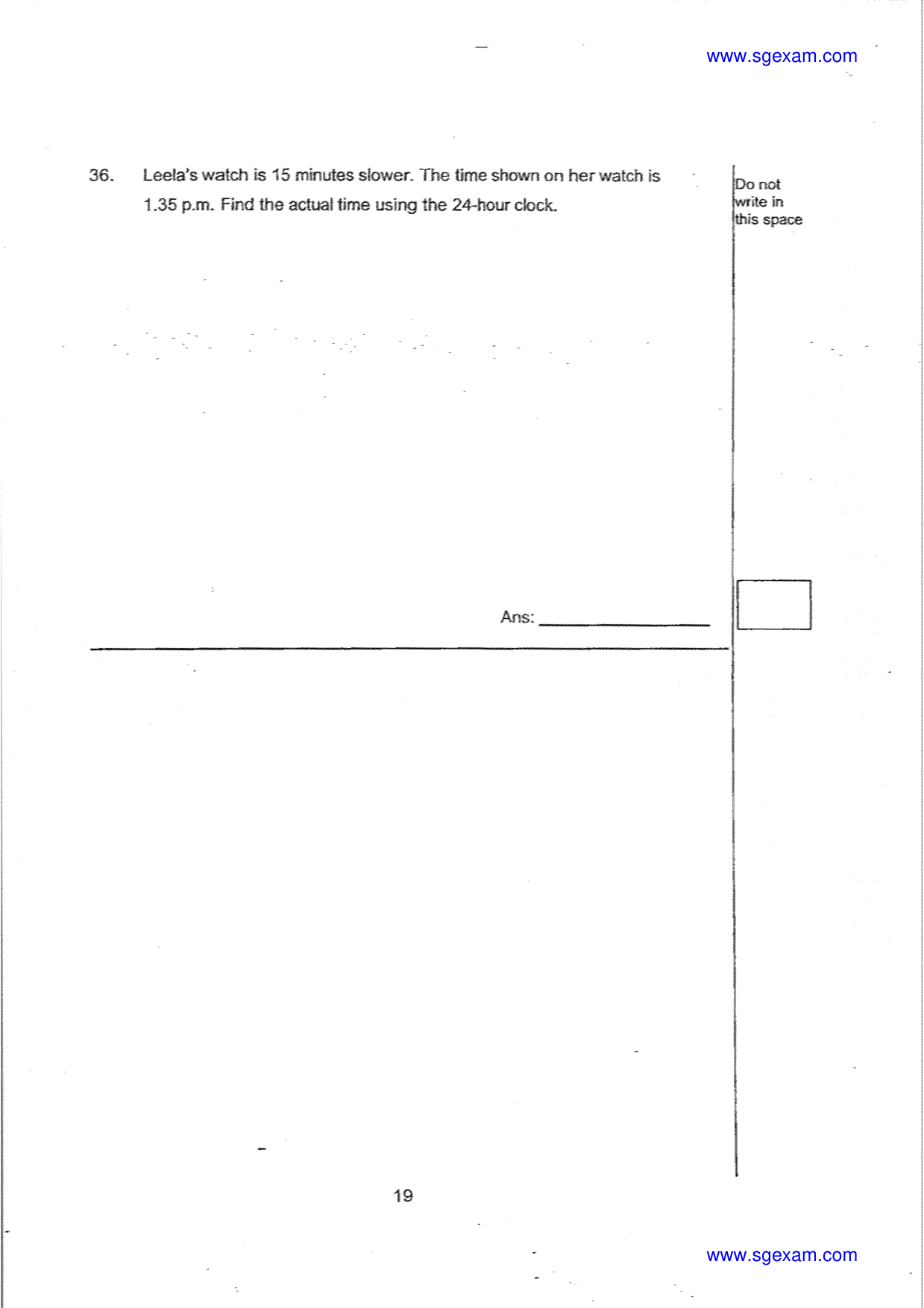 Answer Page 19