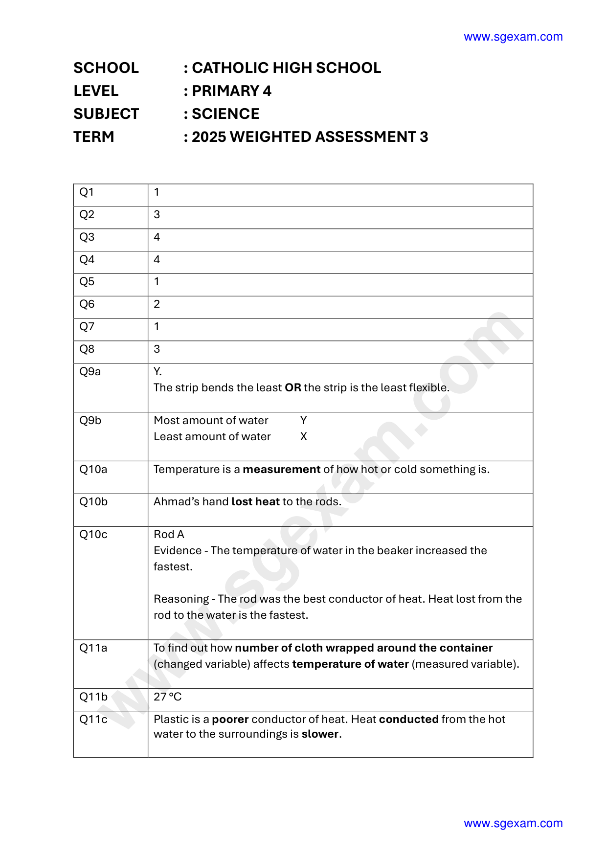 Answer Page 11