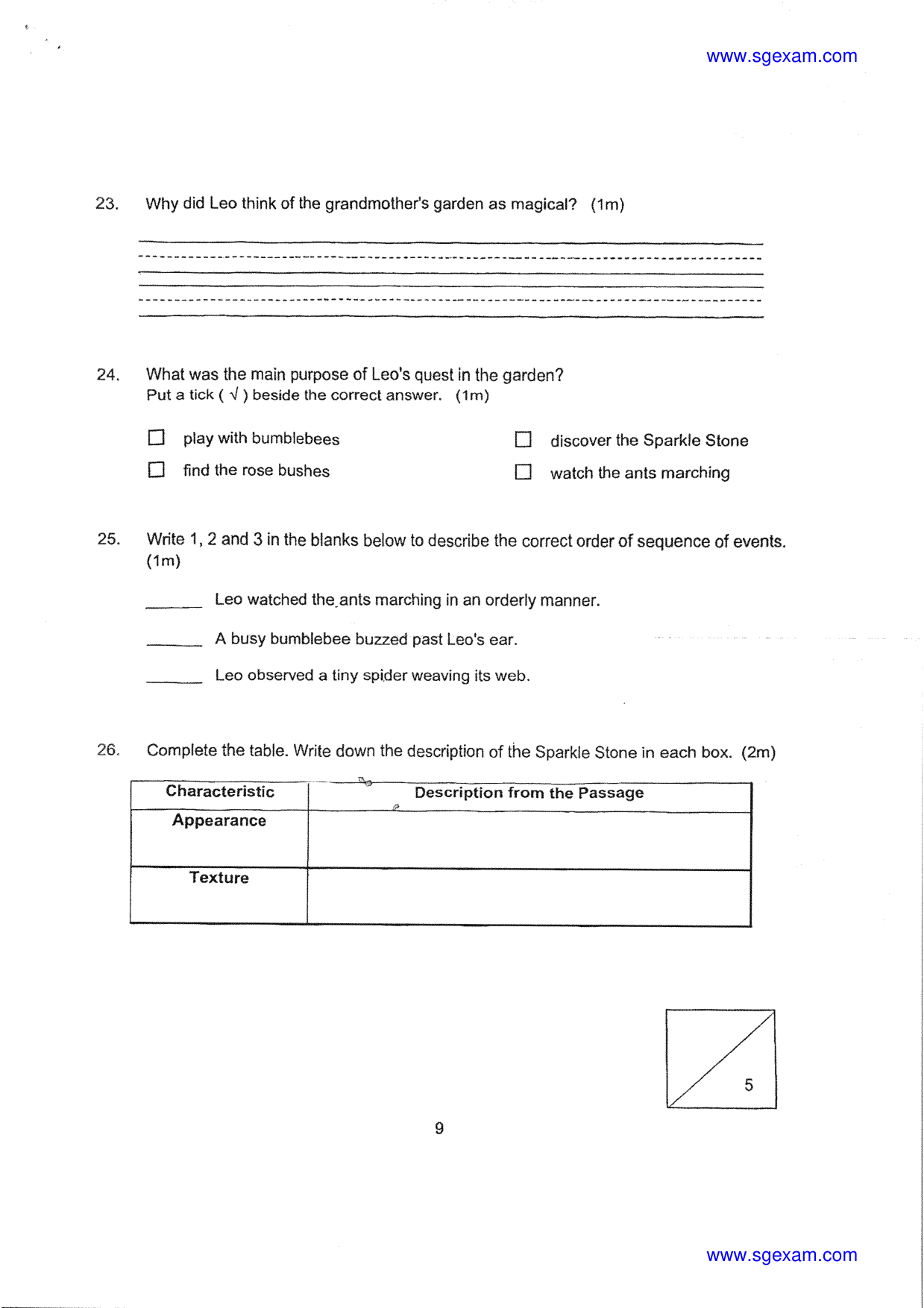 Answer Page 9