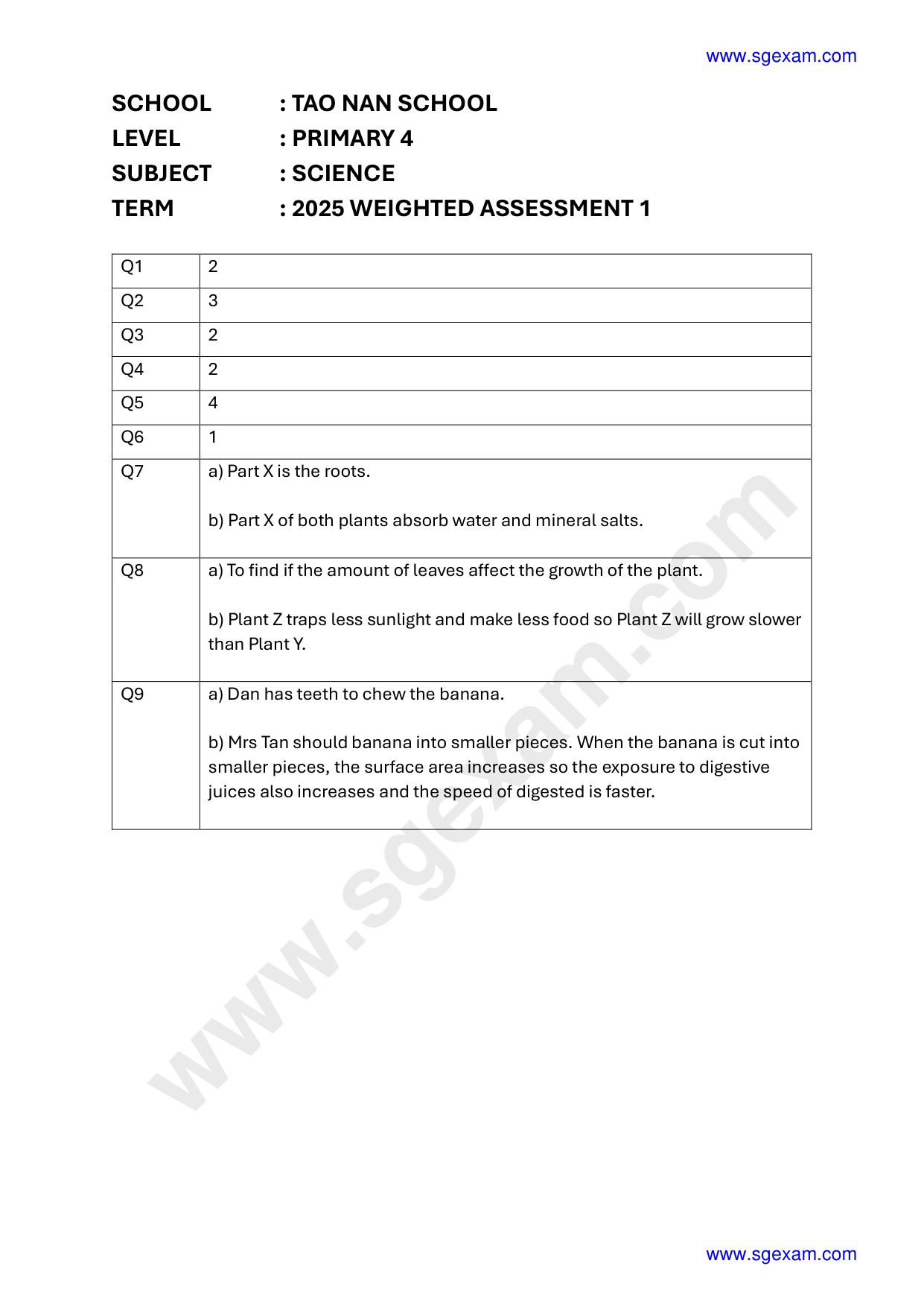 Answer Page 9