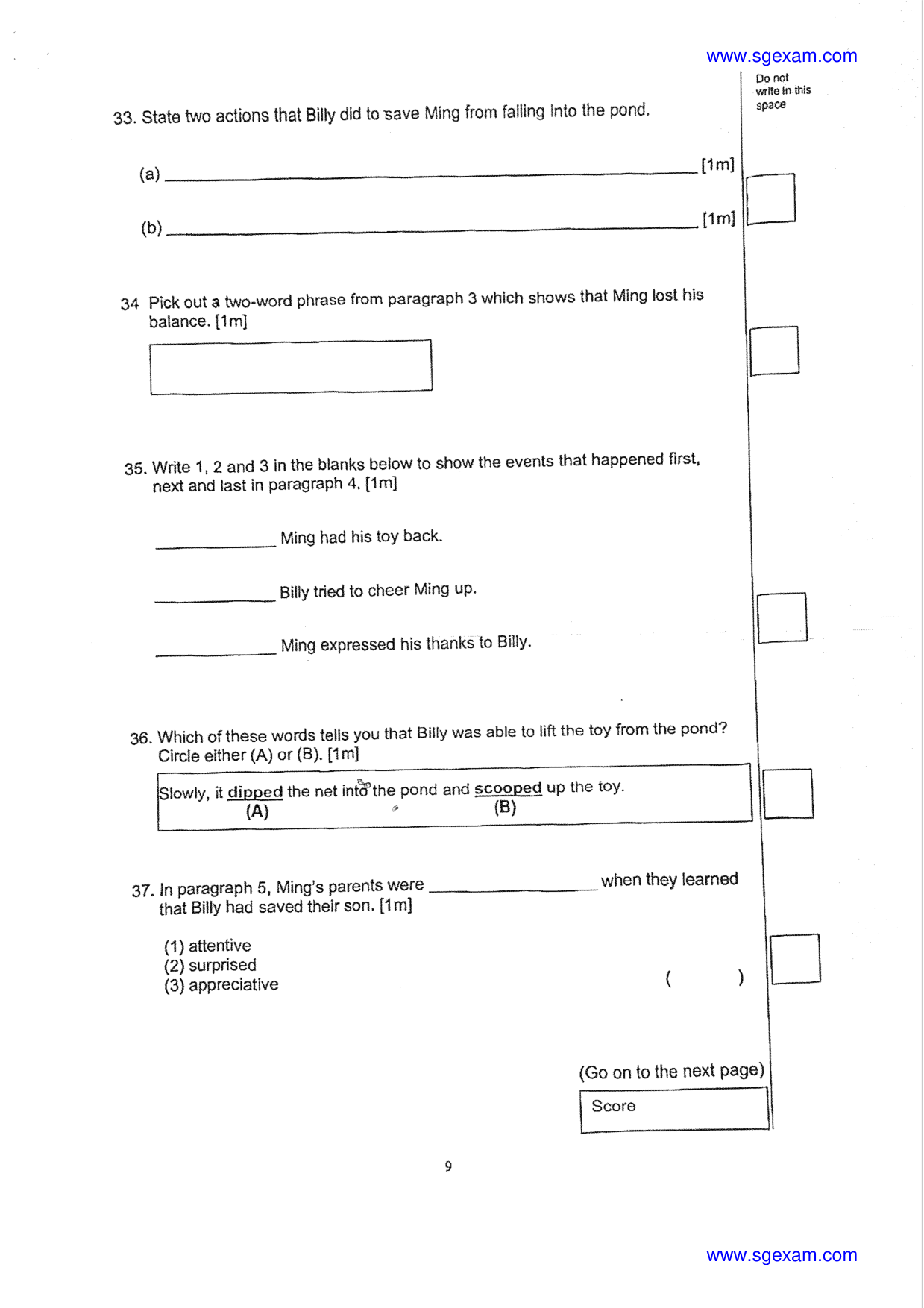 Answer Page 11