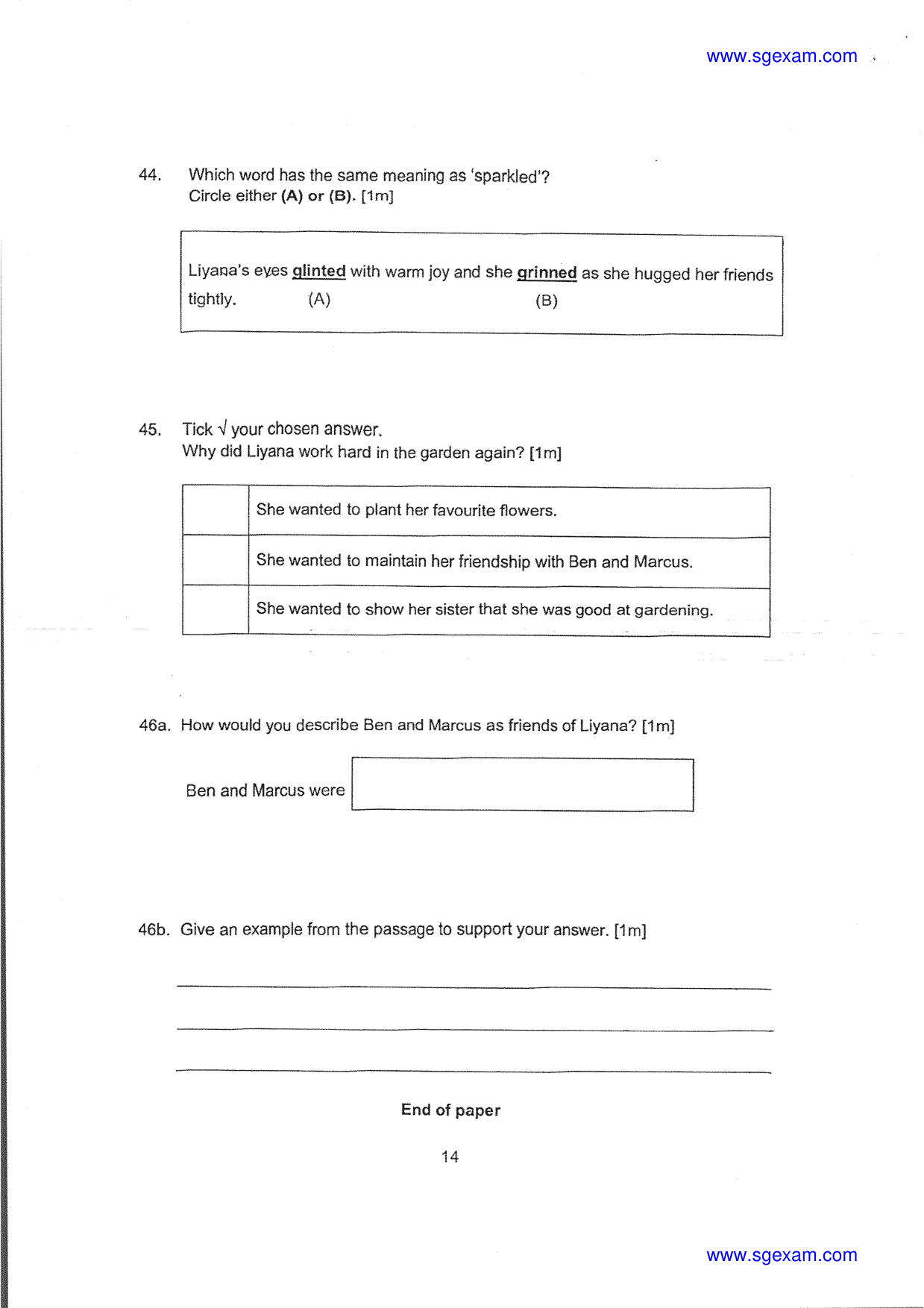 Answer Page 16