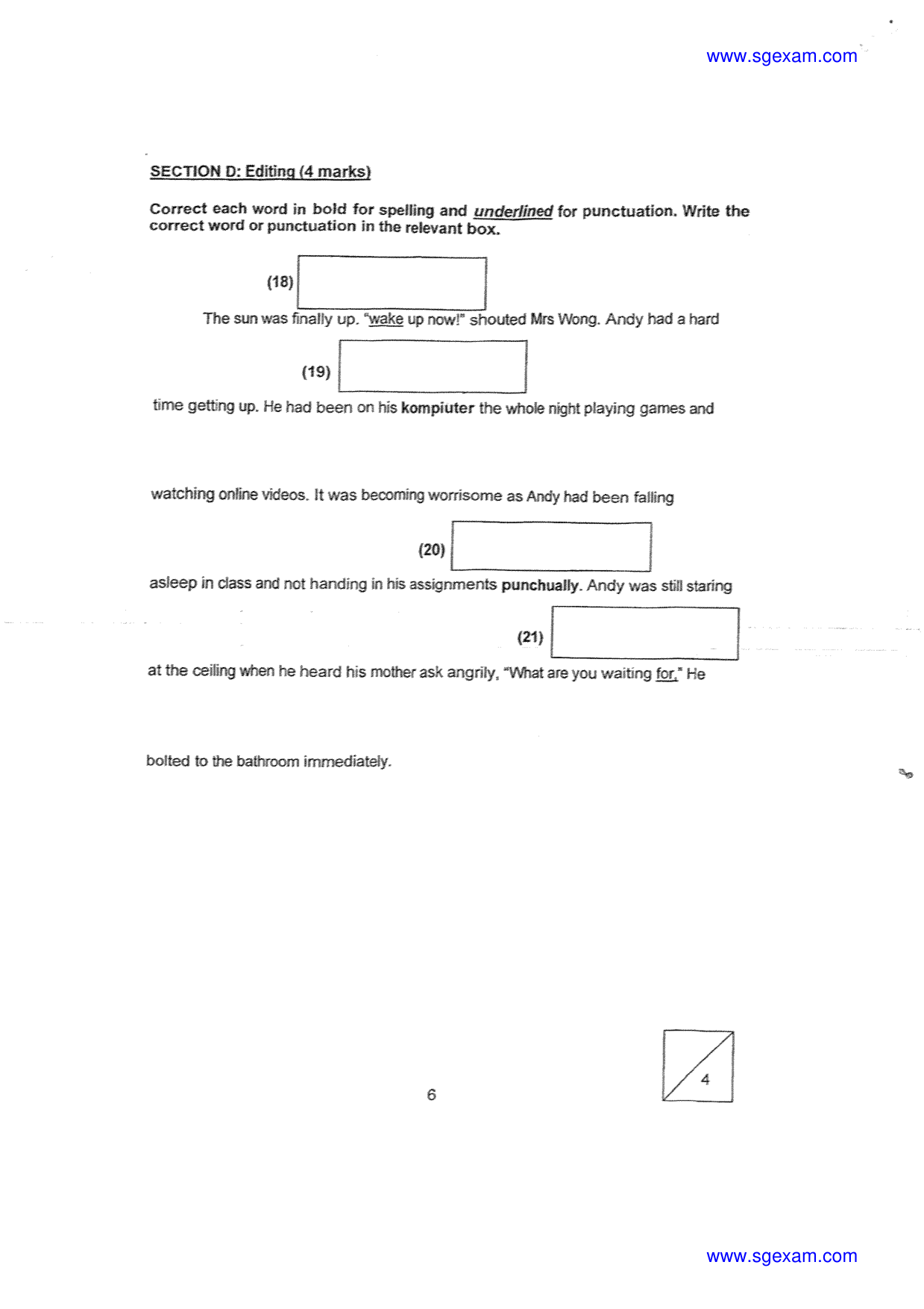 Answer Page 6