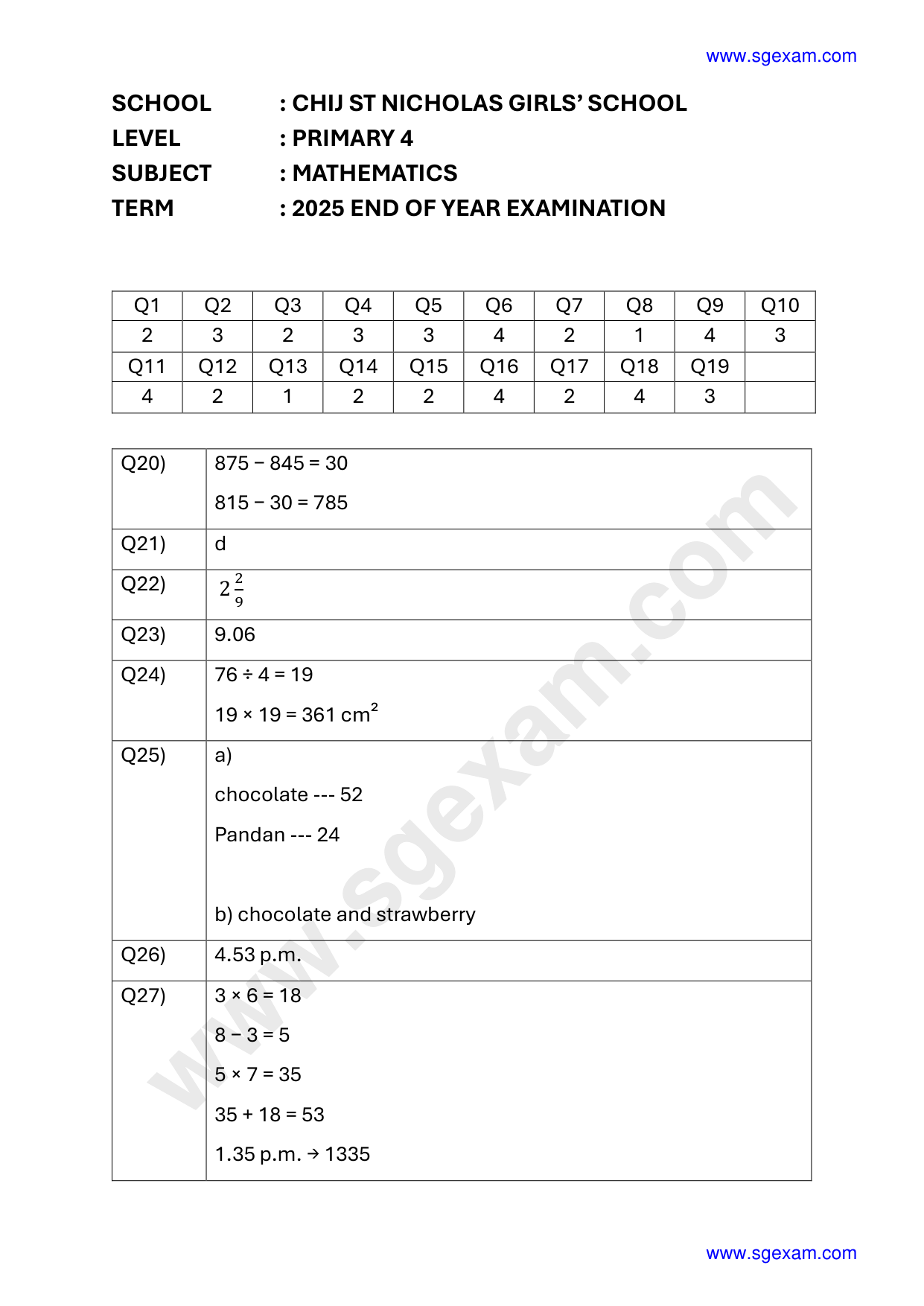 Answer Page 31