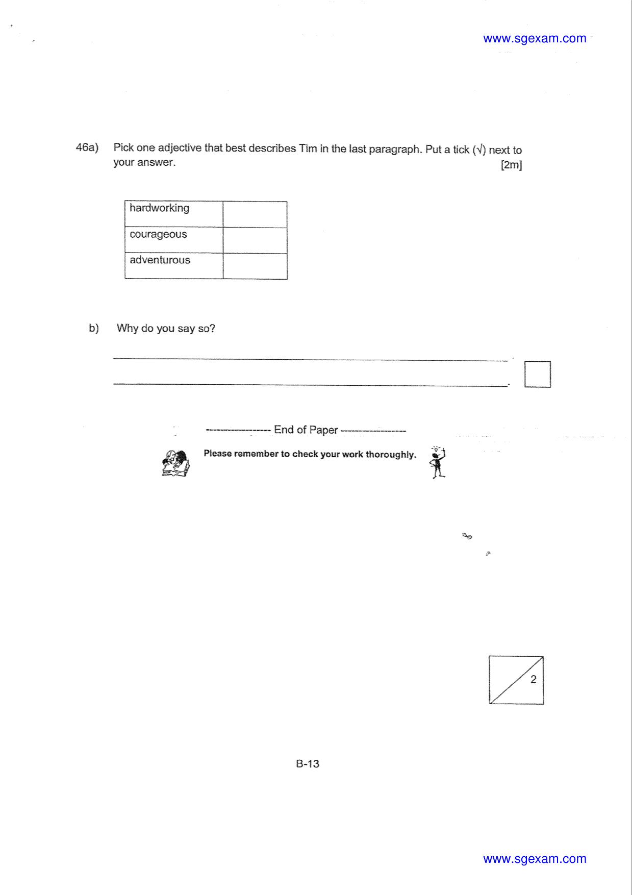 Answer Page 19