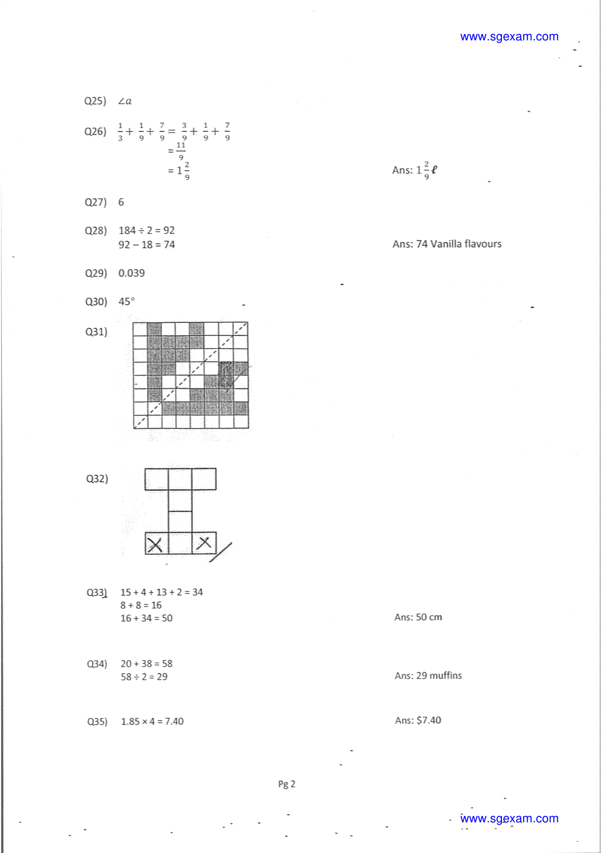Answer Page 30