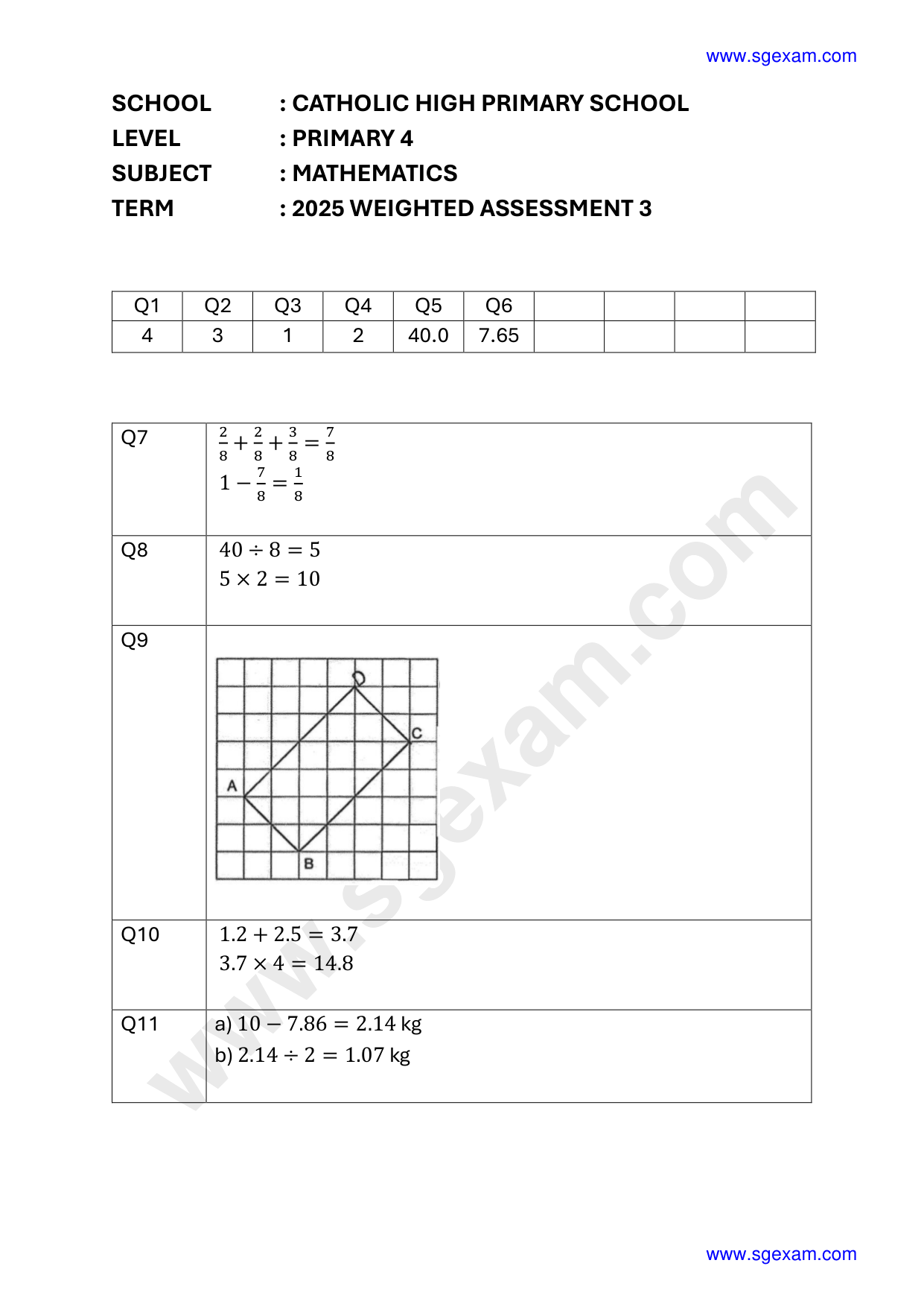 Answer Page 9