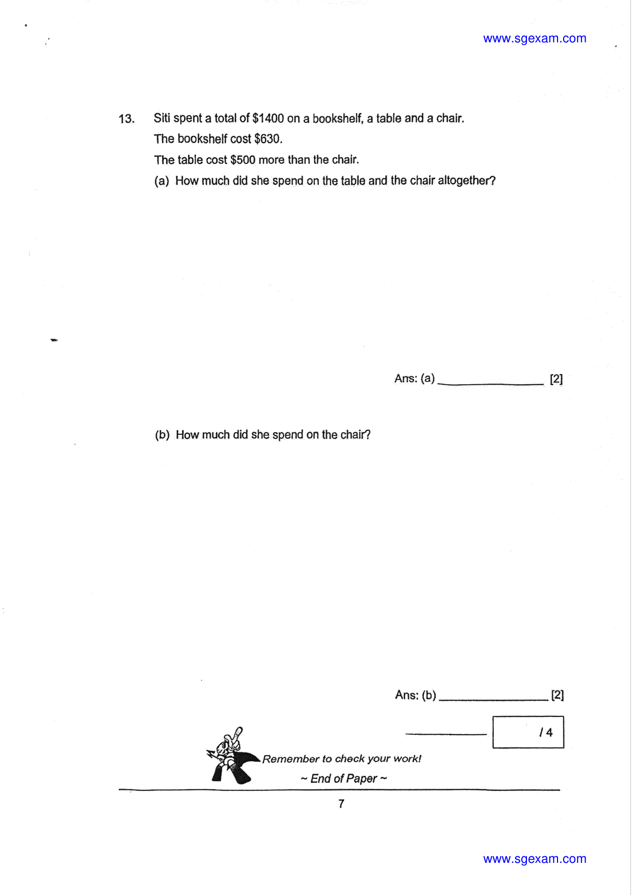 Answer Page 7