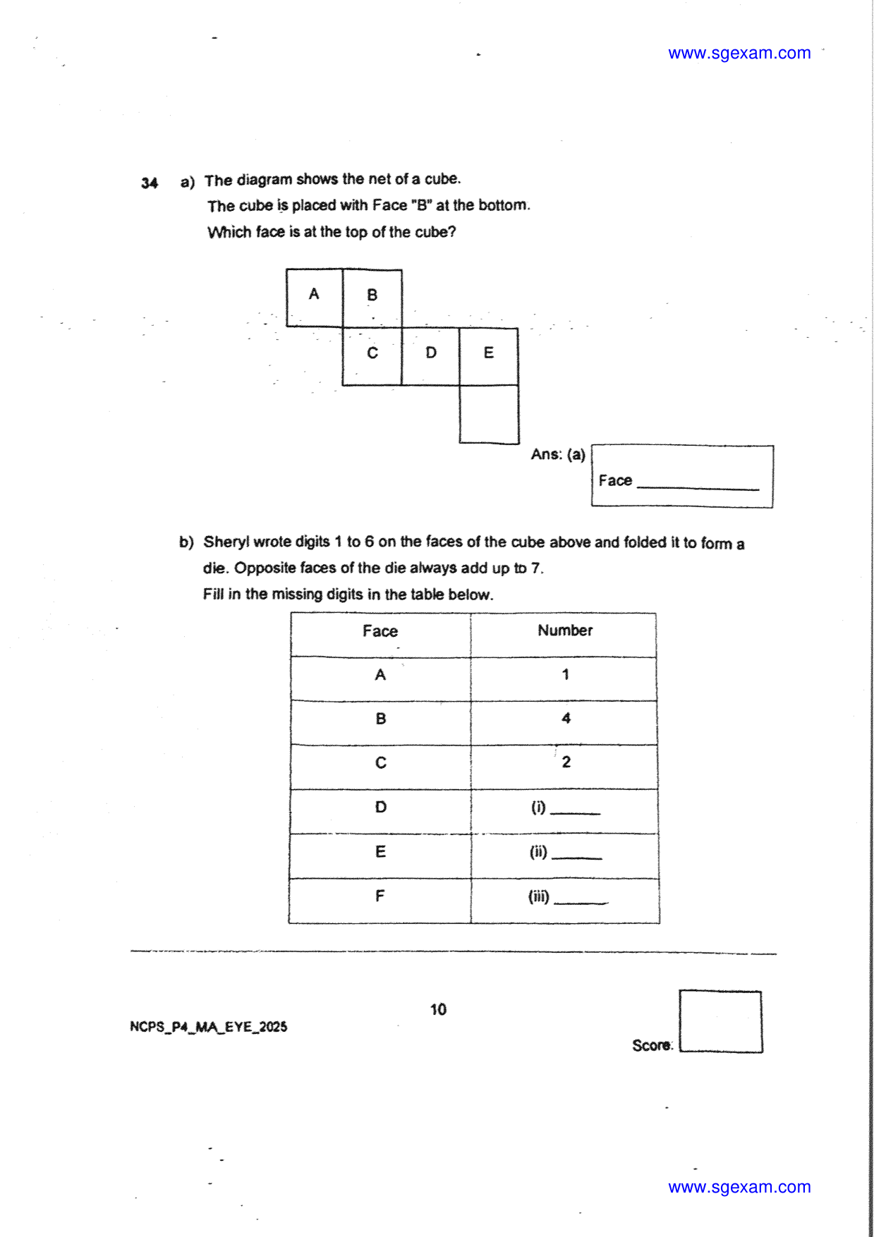 Answer Page 19