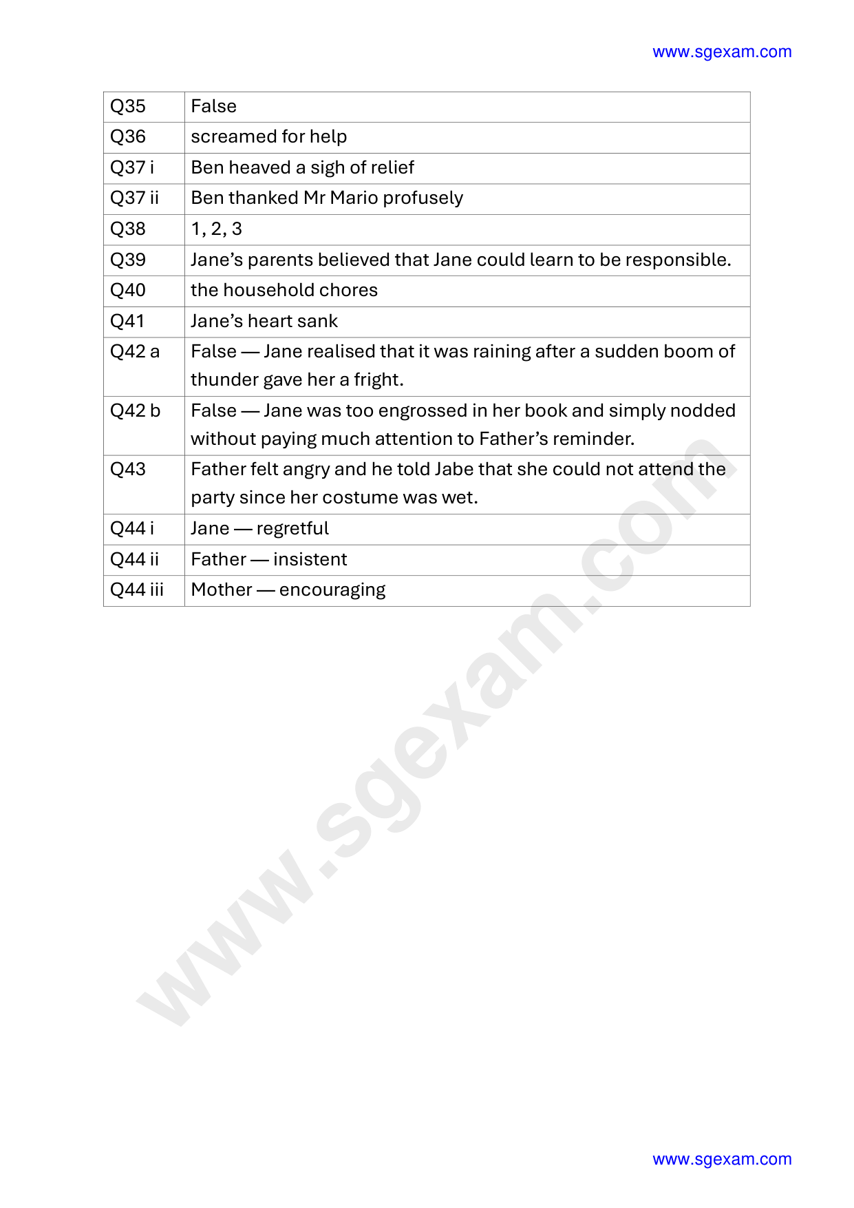 Answer Page 18