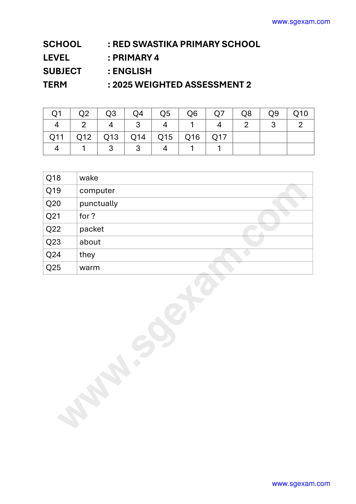 Answer Page 9