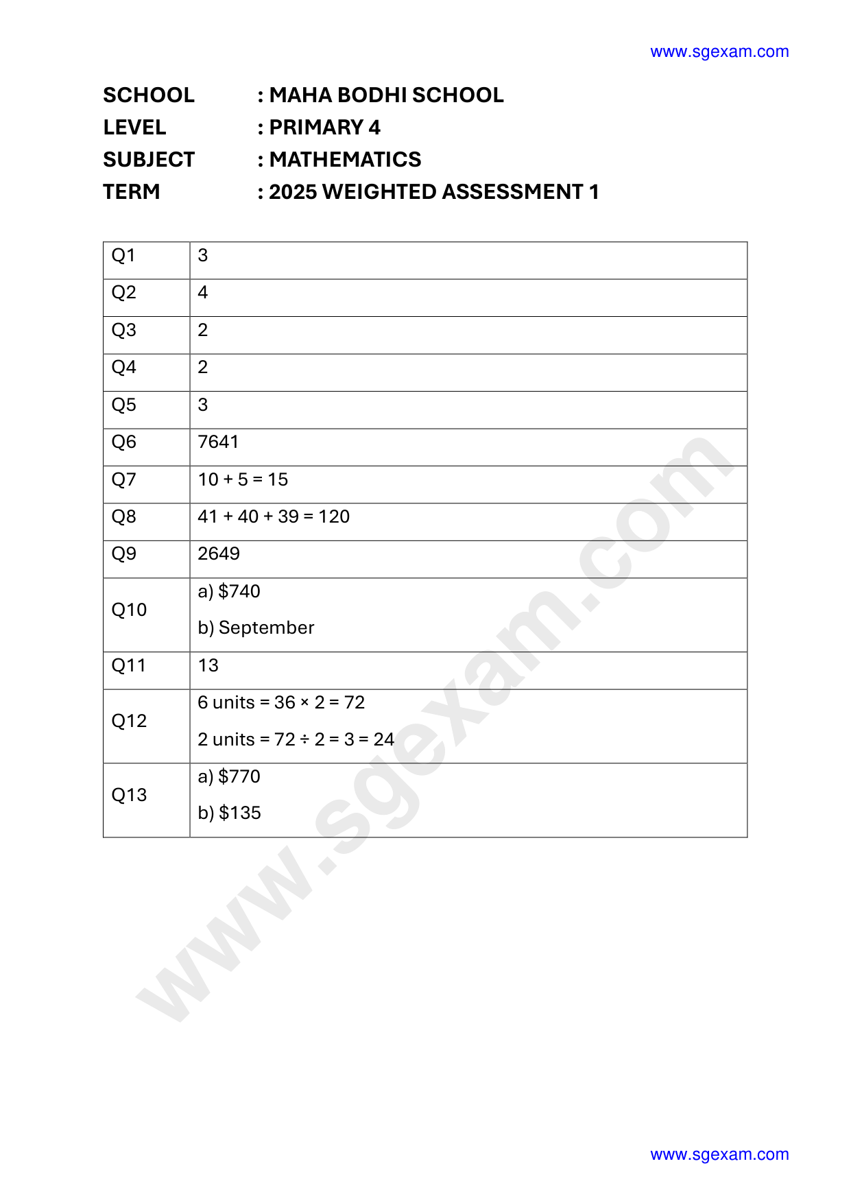 Answer Page 9