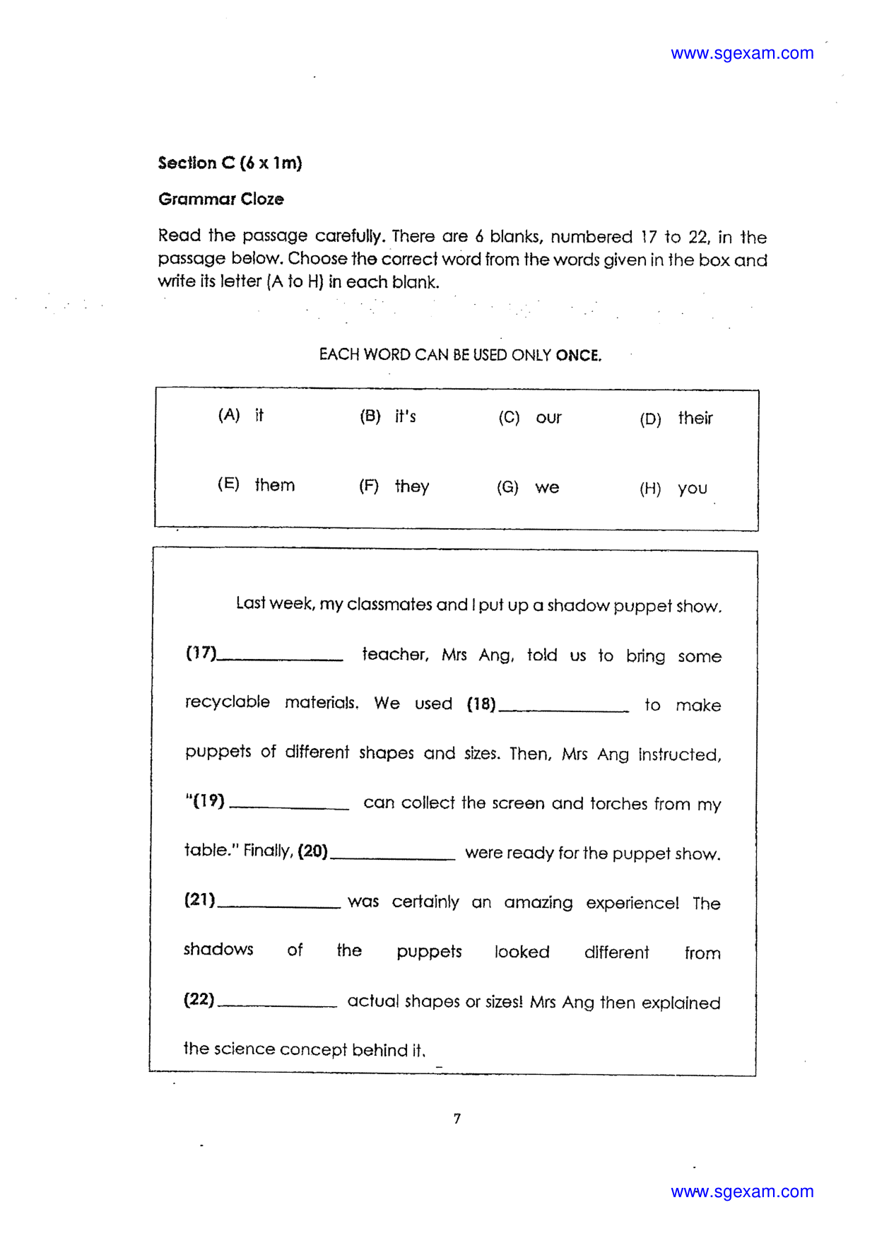 Answer Page 8