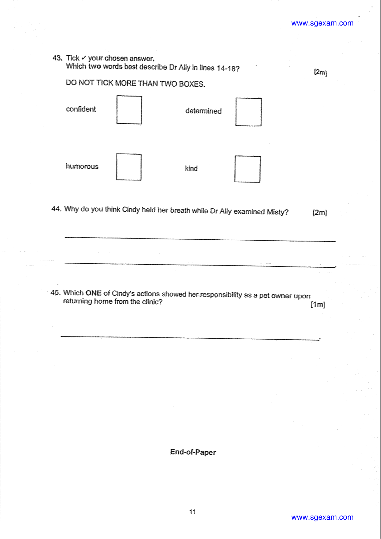 Answer Page 18