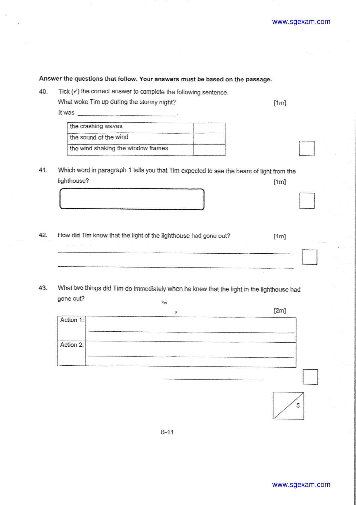 Answer Page 17