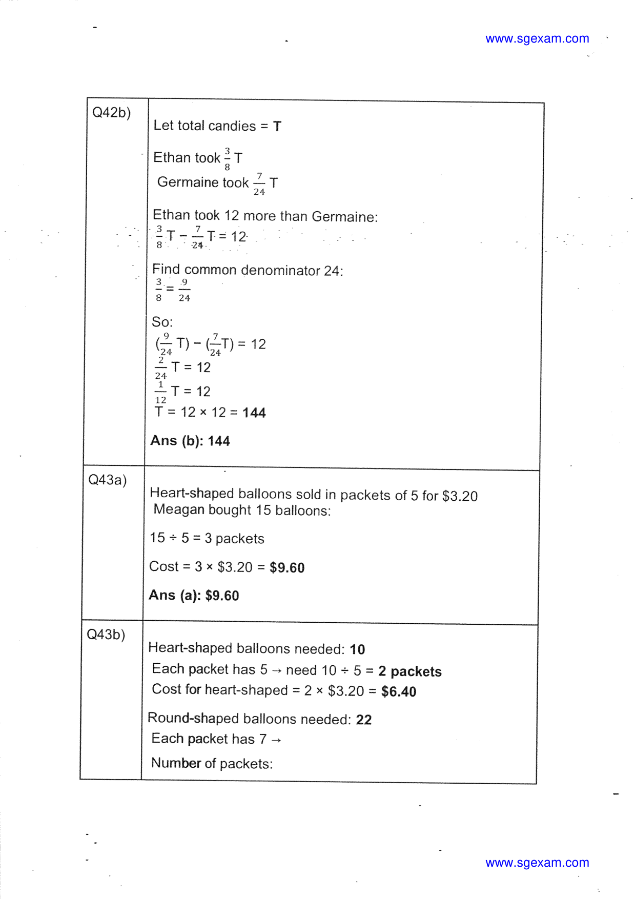 Answer Page 28