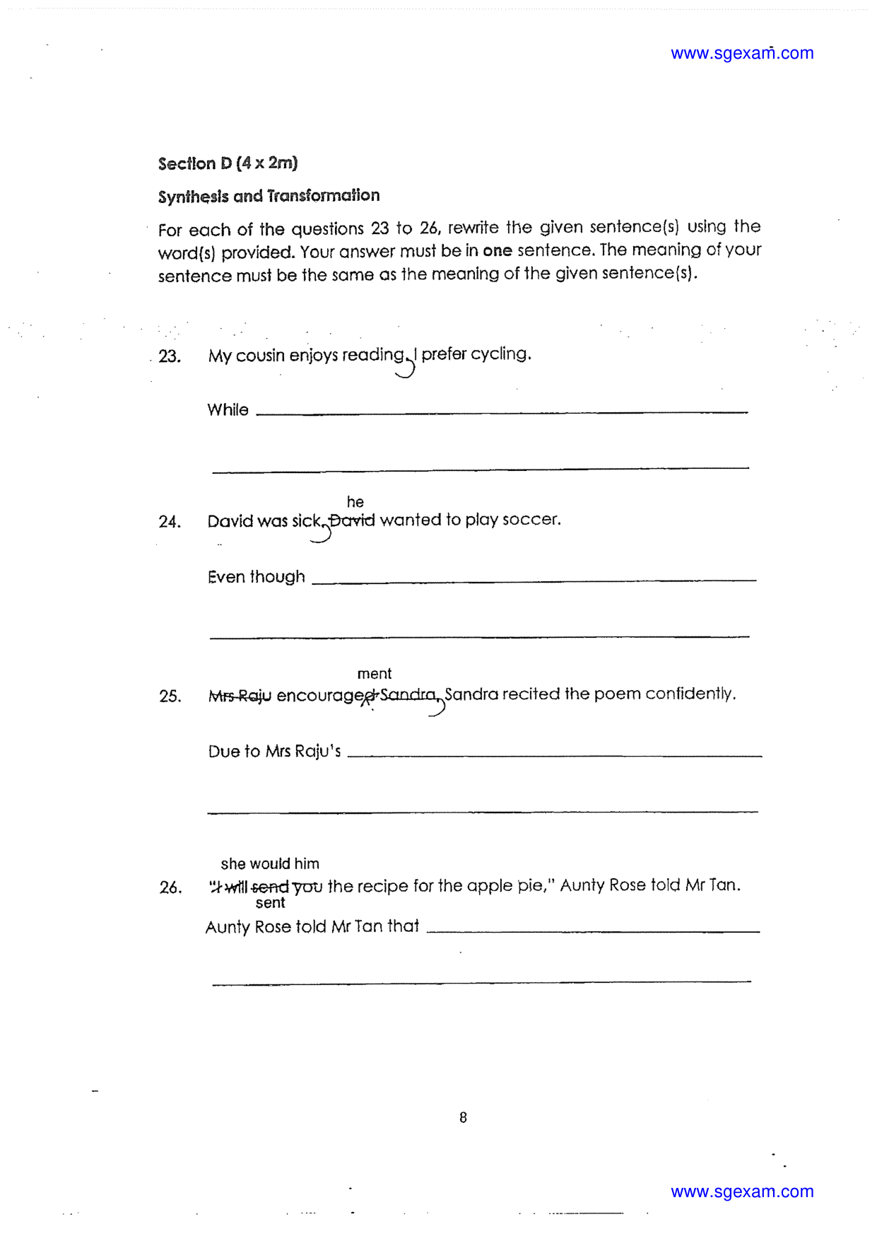 Answer Page 9