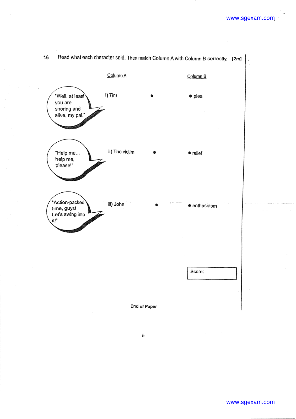 Answer Page 6