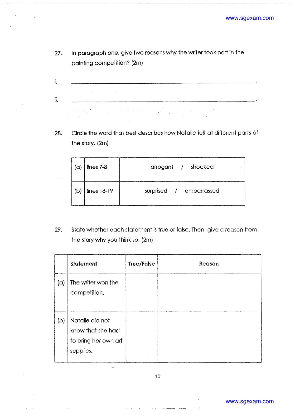 Answer Page 11