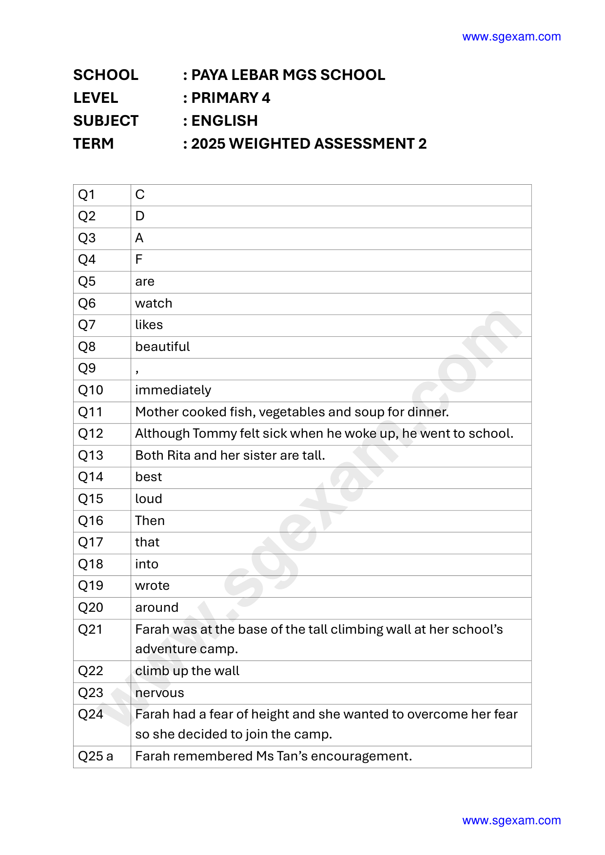 Answer Page 9