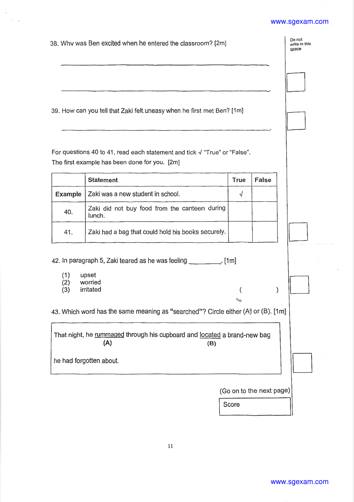 Answer Page 13