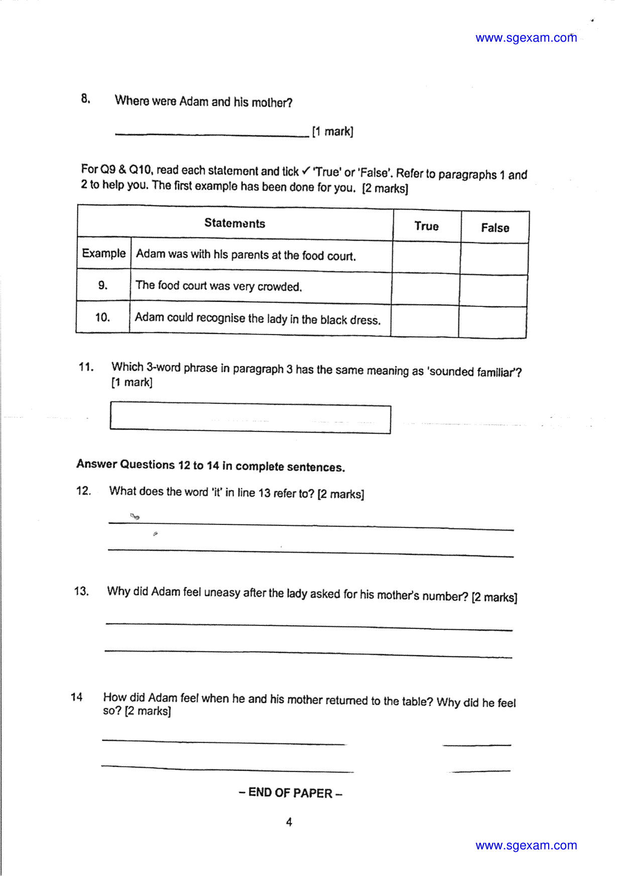 Answer Page 4
