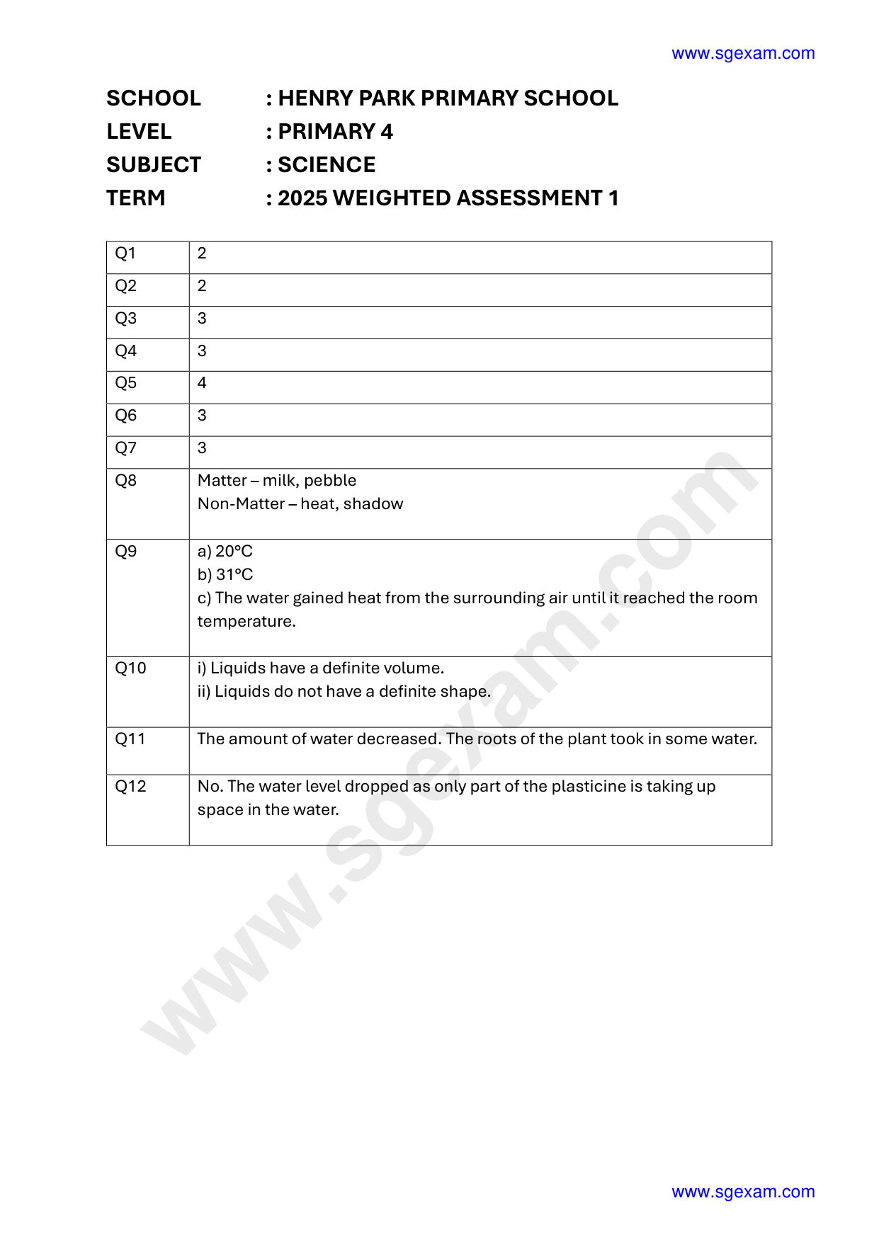 Answer Page 11