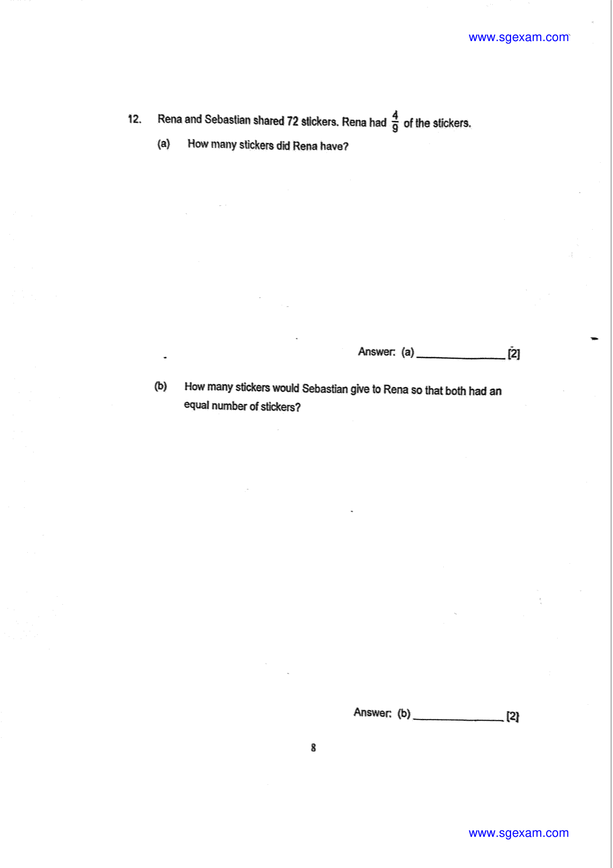 Answer Page 8