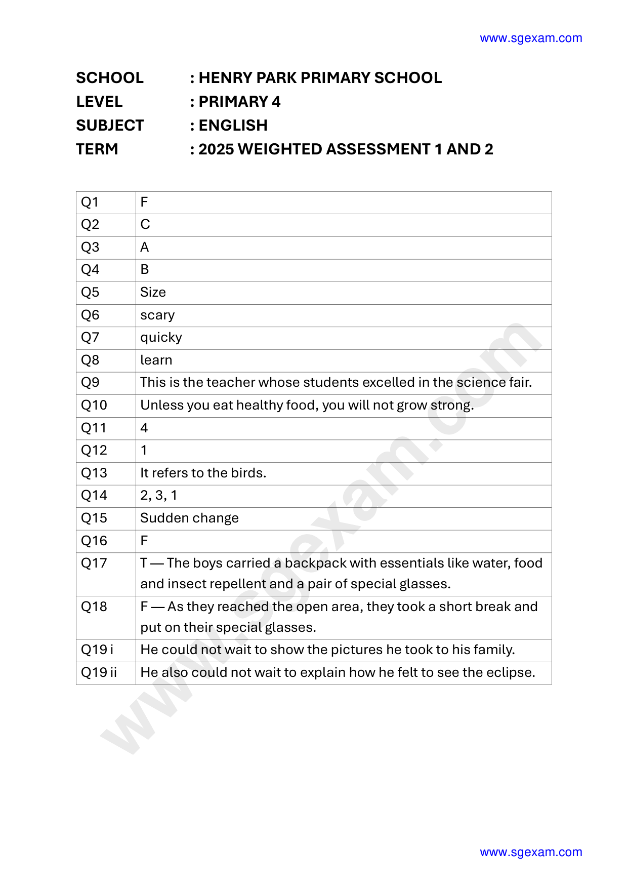 Answer Page 9