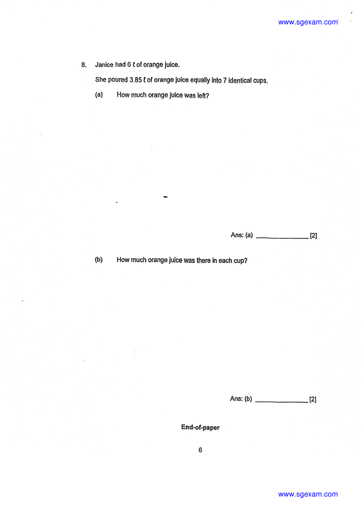 Answer Page 6