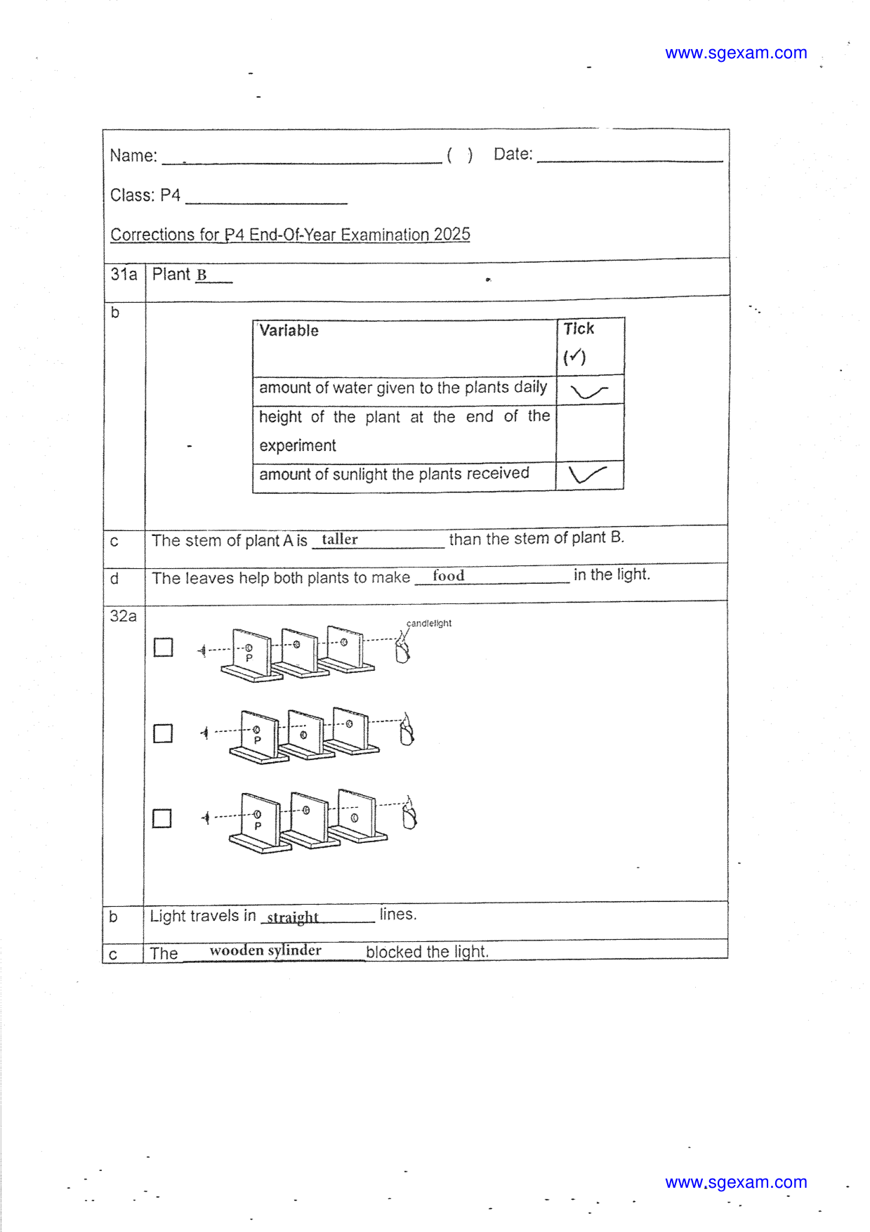 Answer Page 40