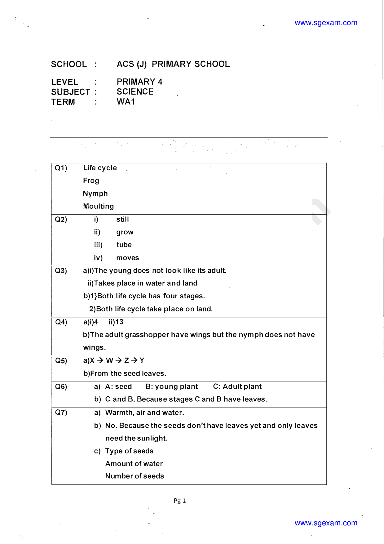 Answer Page 9