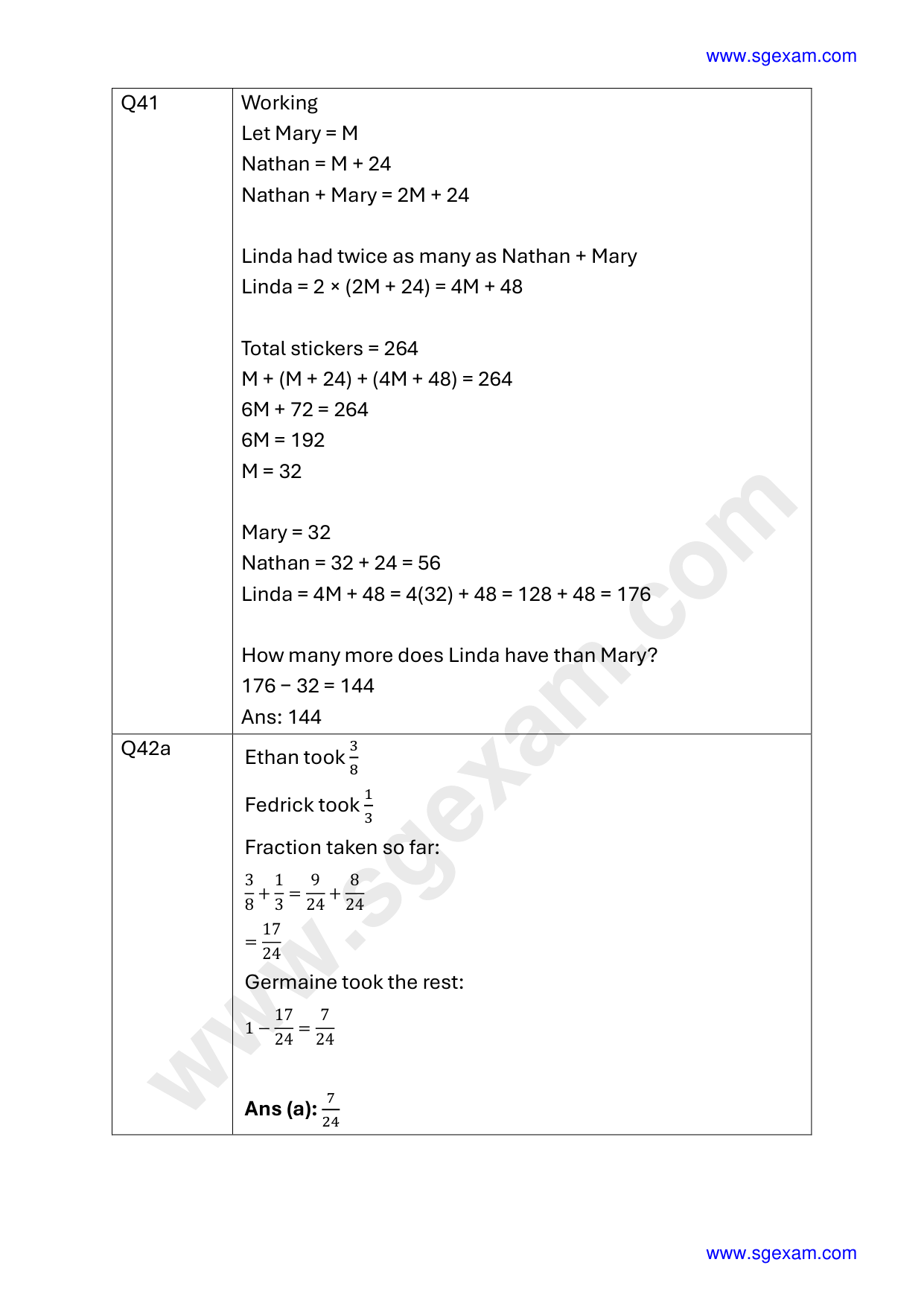 Answer Page 27