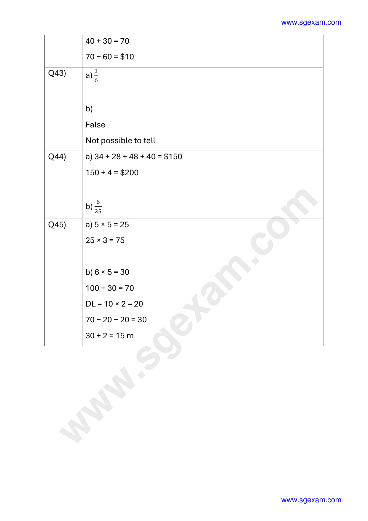 Answer Page 30