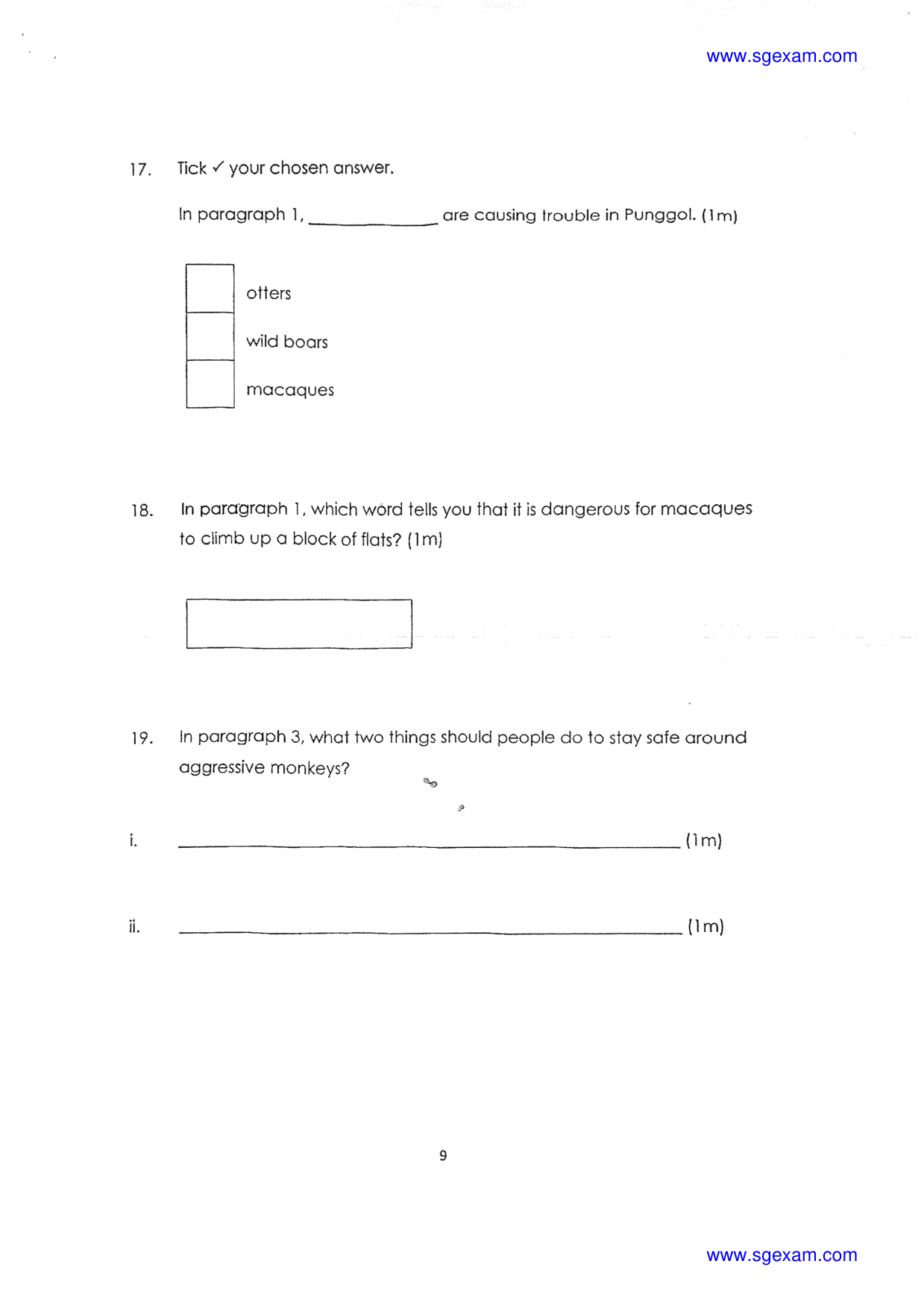 Answer Page 17