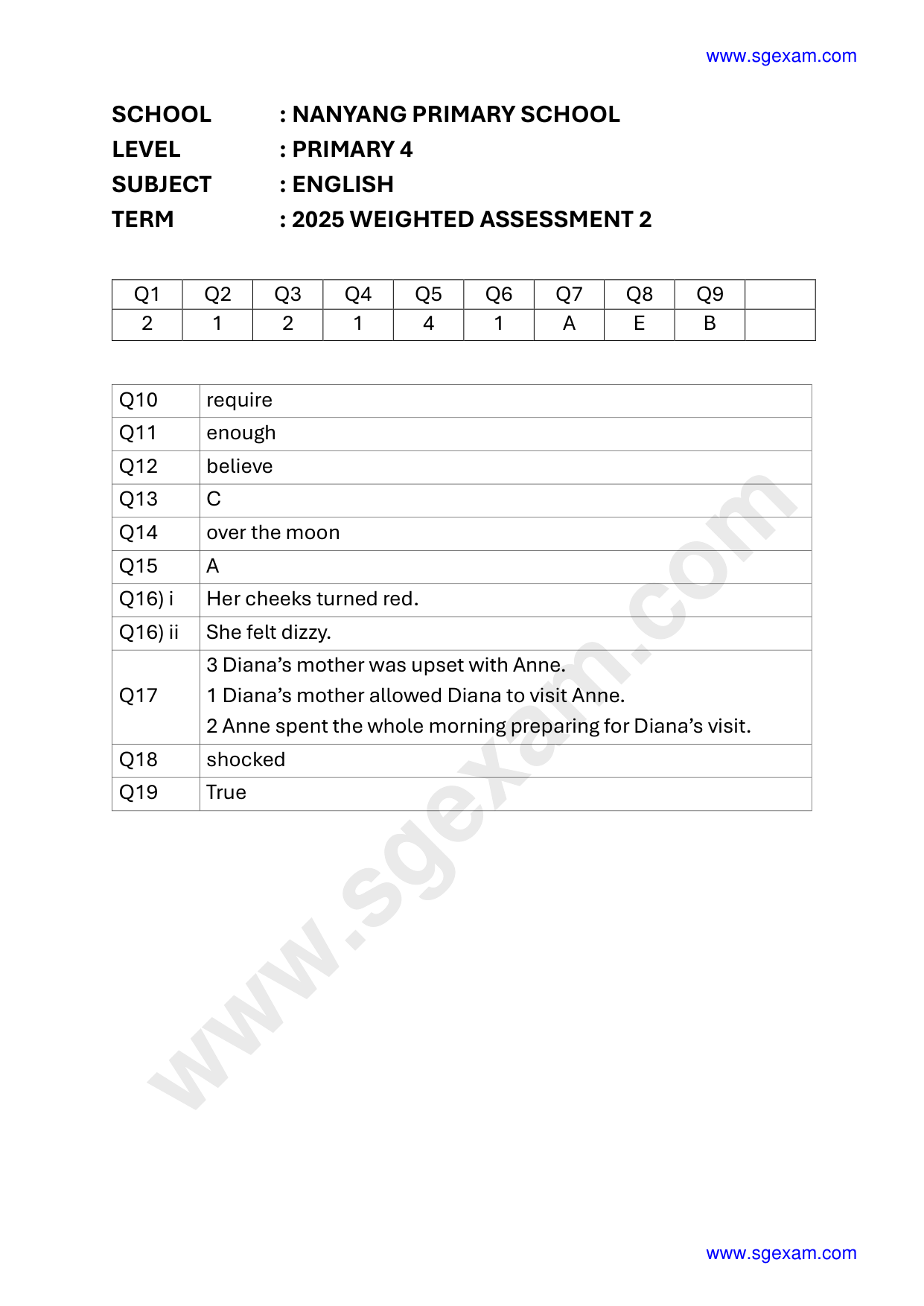 Answer Page 9