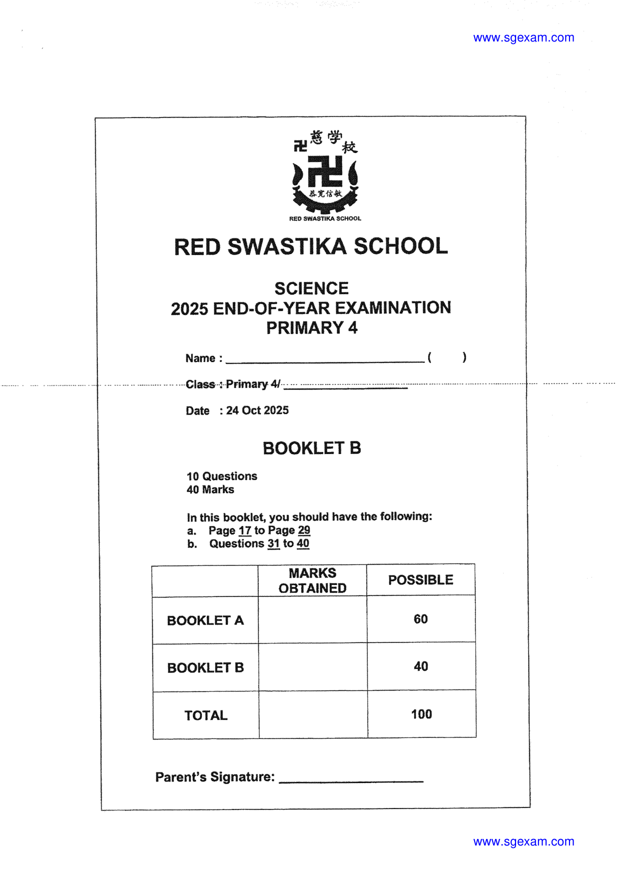 Answer Page 19