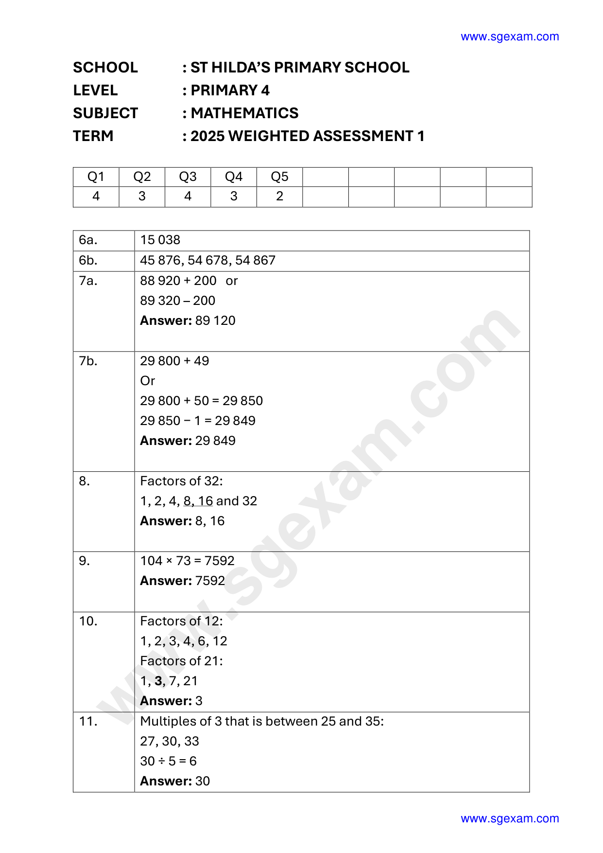 Answer Page 9