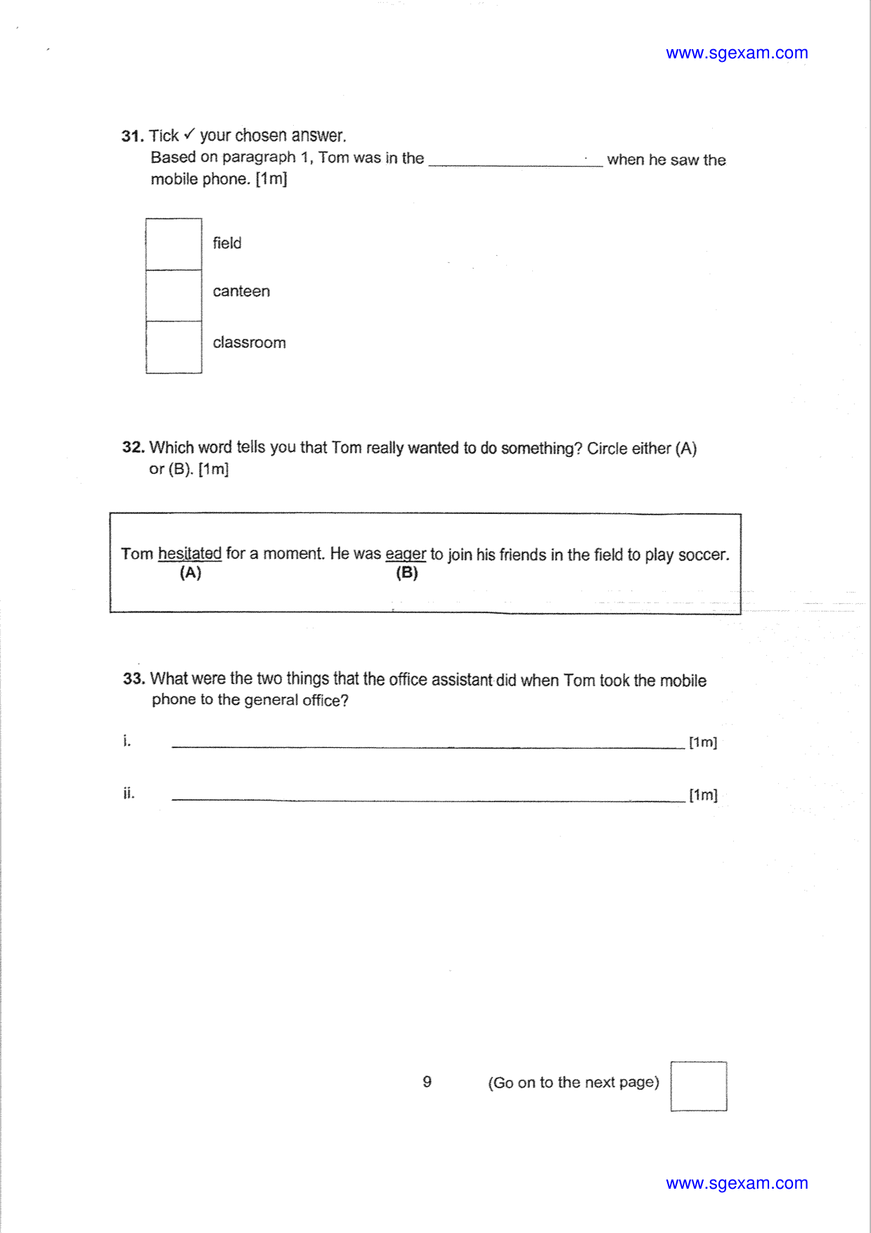 Answer Page 18